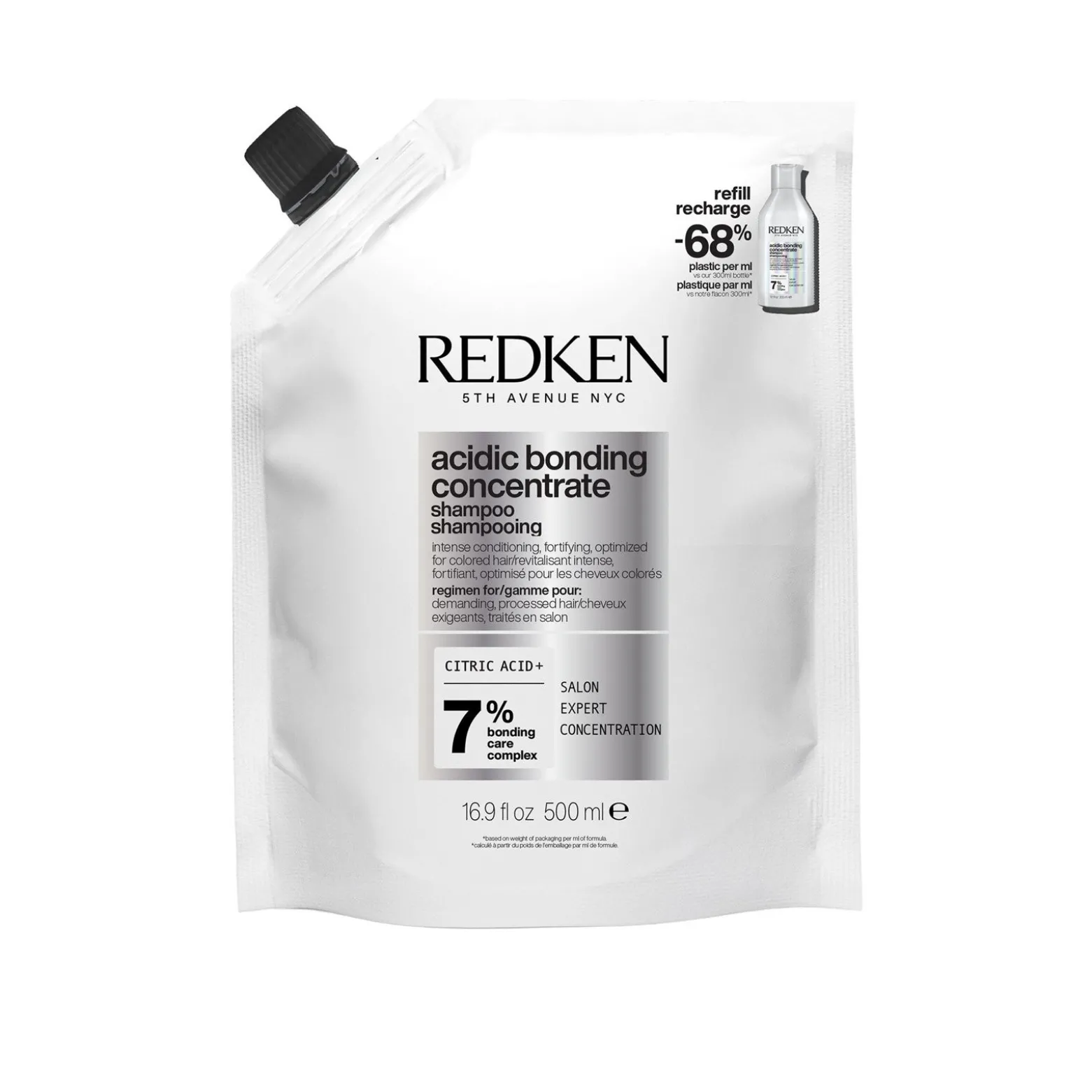 Redken Acidic Bonding Concentrate Shampoo Refill 500ml (16.9floz)