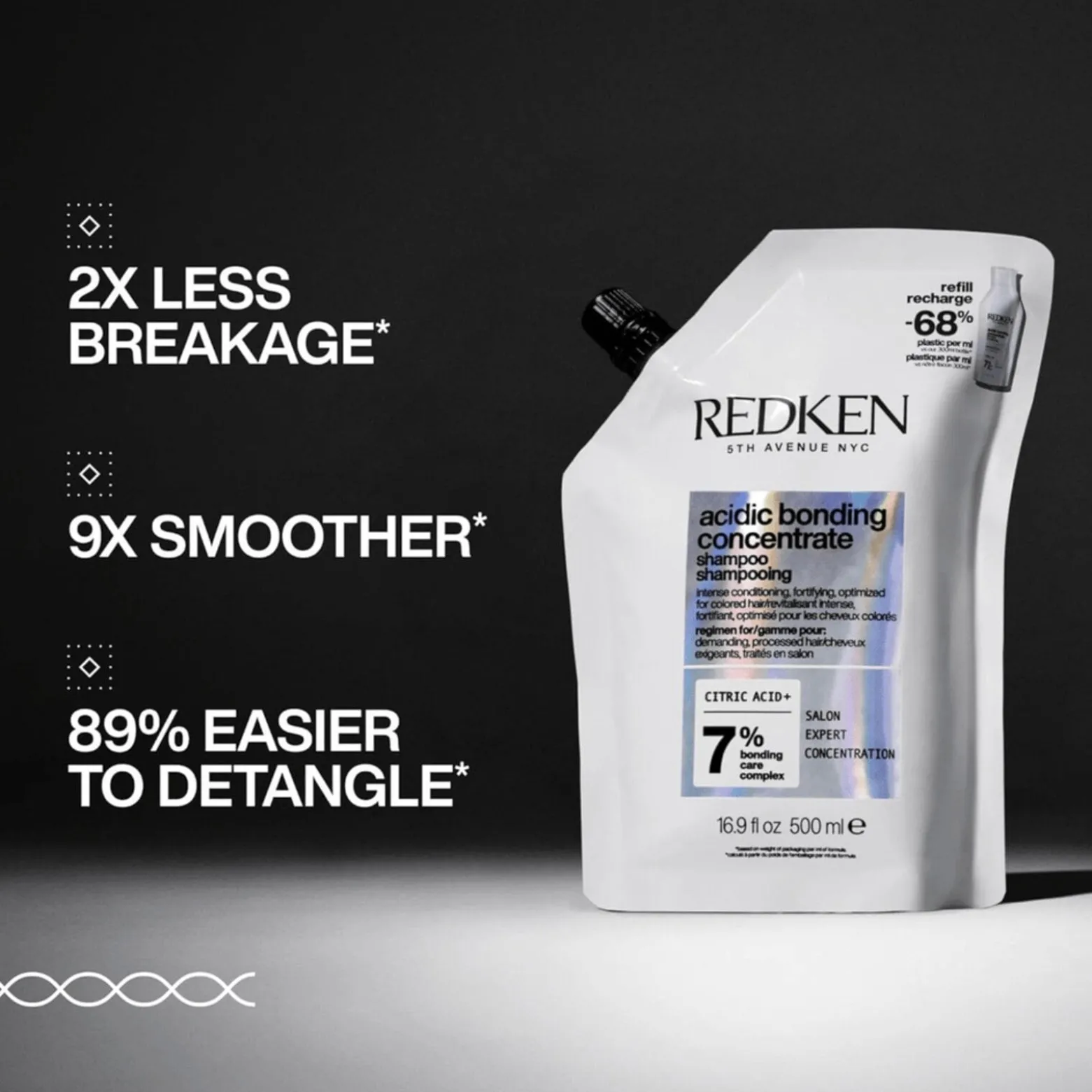 Redken Acidic Bonding Concentrate Shampoo Refill 500ml (16.9floz)