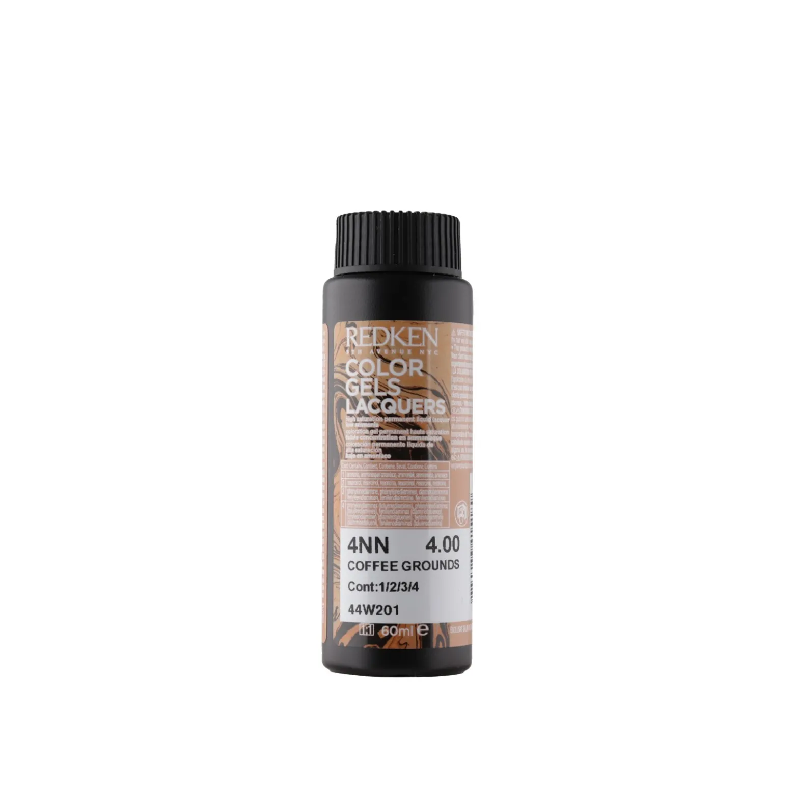 Redken Color Gels Lacquers Permanent Hair Dye 4NN Coffee Grounds 60ml (2.03 fl oz)