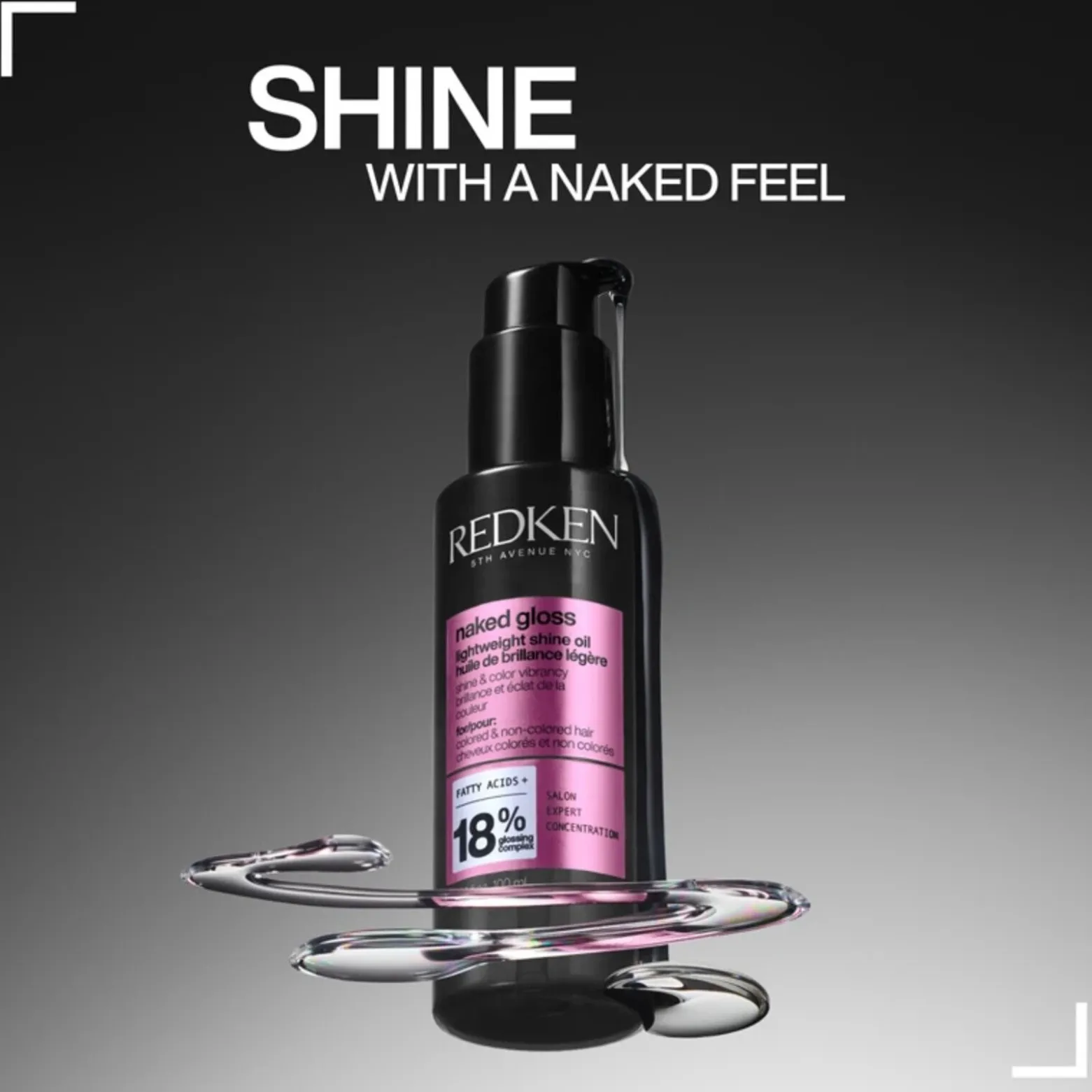 Redken Naked Gloss Lightweight Shine Oil 100ml (3.4floz)