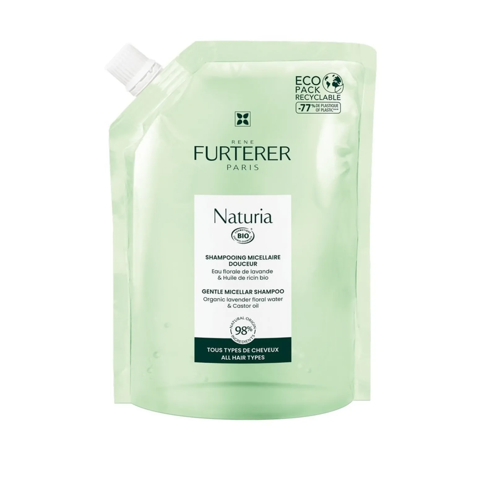René Furterer Naturia Gentle Micellar Shampoo Refill 400ml (13.5 fl oz)