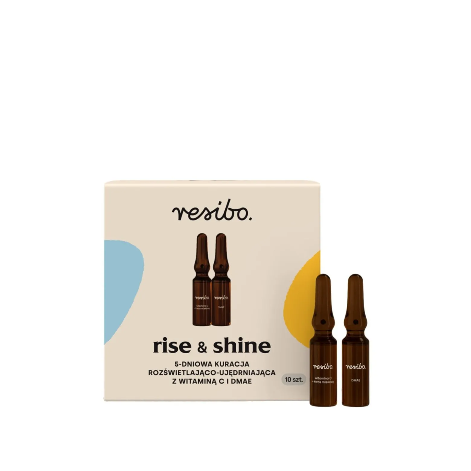 Resibo Rise & Shine 5-day Brightening And Firming Treatment with Vitamin C and Dmae 10x1ml (10x0.03floz)