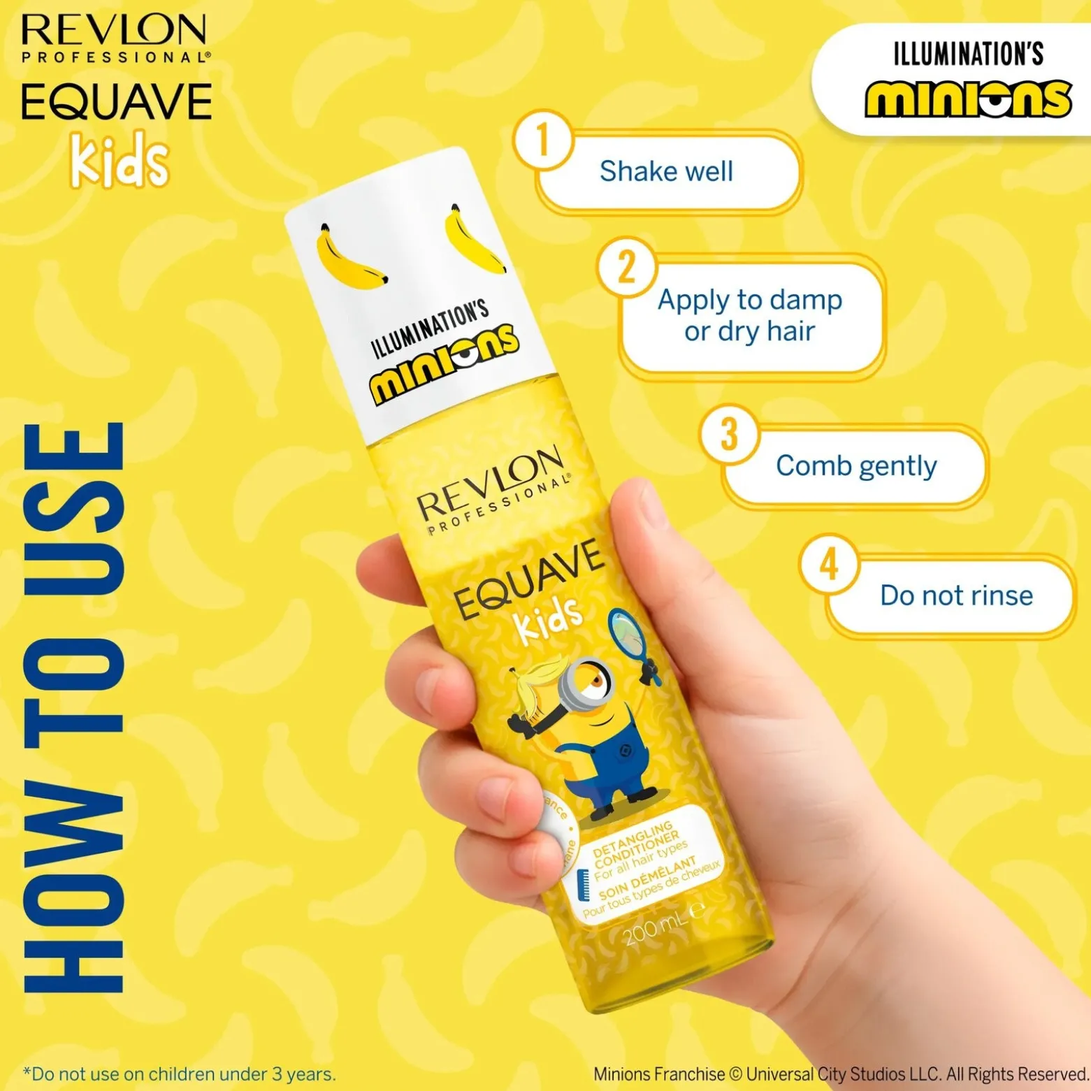Revlon Professional Equave Kids Minions Detangling Conditioner 200ml (6.76floz)