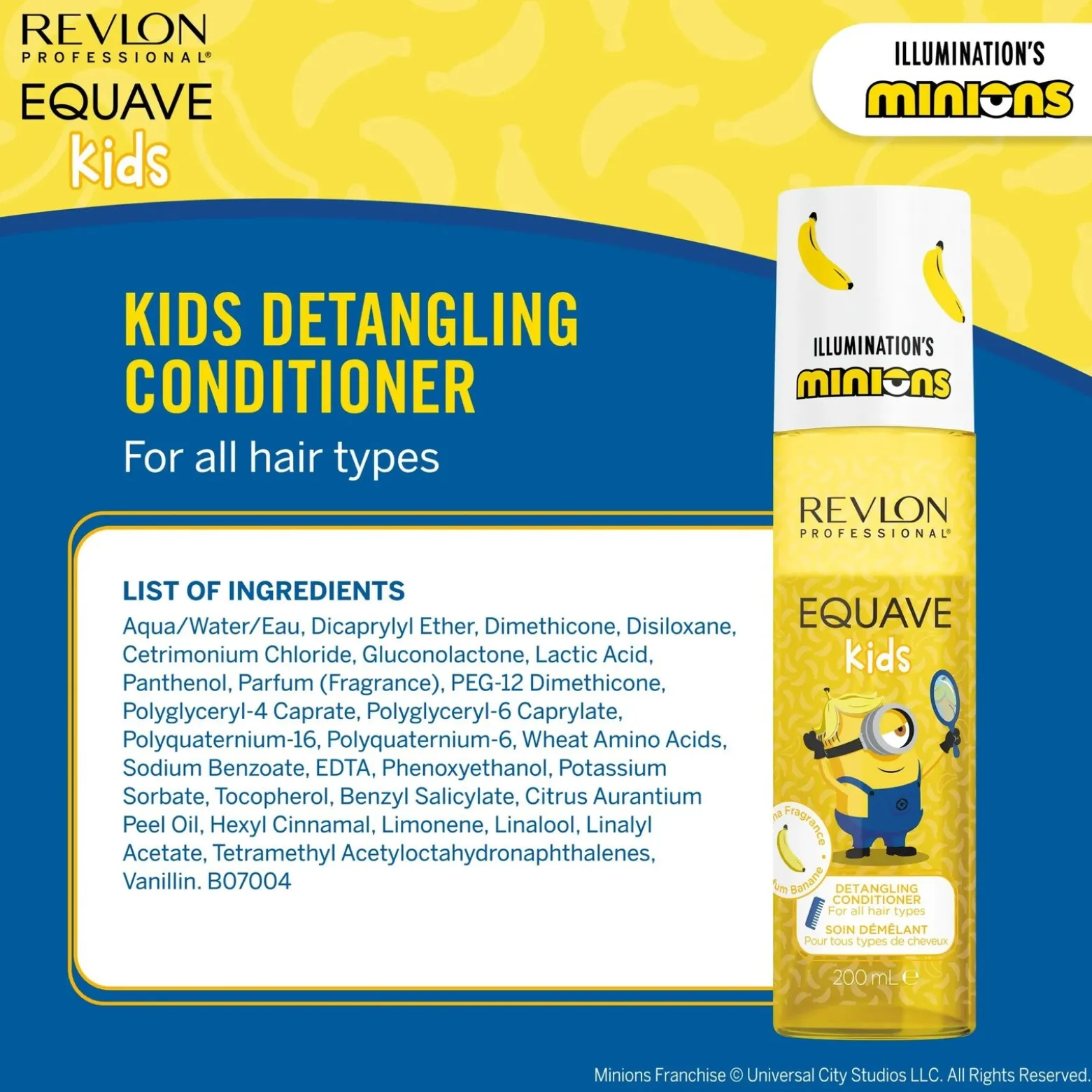 Revlon Professional Equave Kids Minions Detangling Conditioner 200ml (6.76floz)