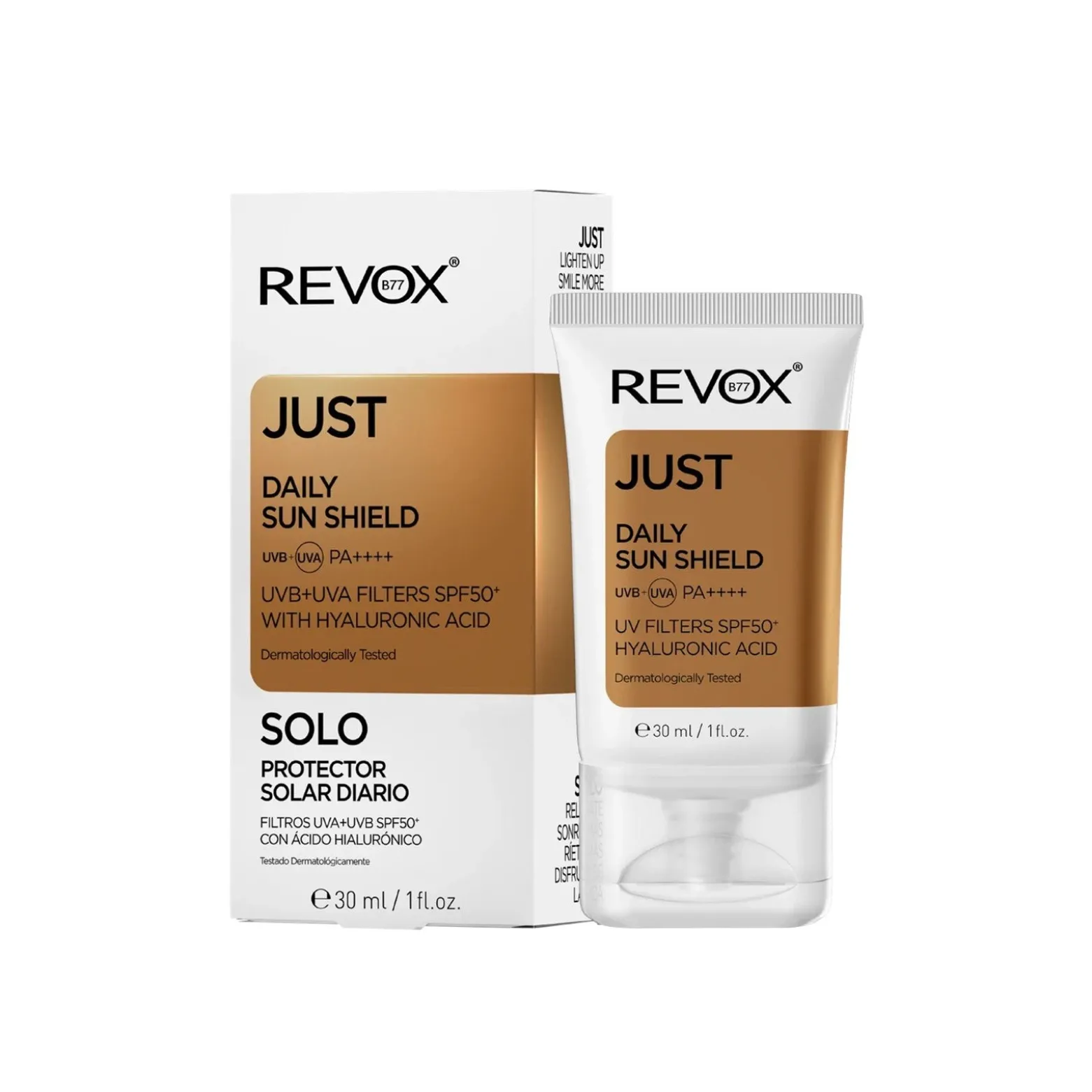 Revox B77 Just Daily Sun Shield Sunscreen with Hyaluronic Acid SPF50+ 30ml (1floz)