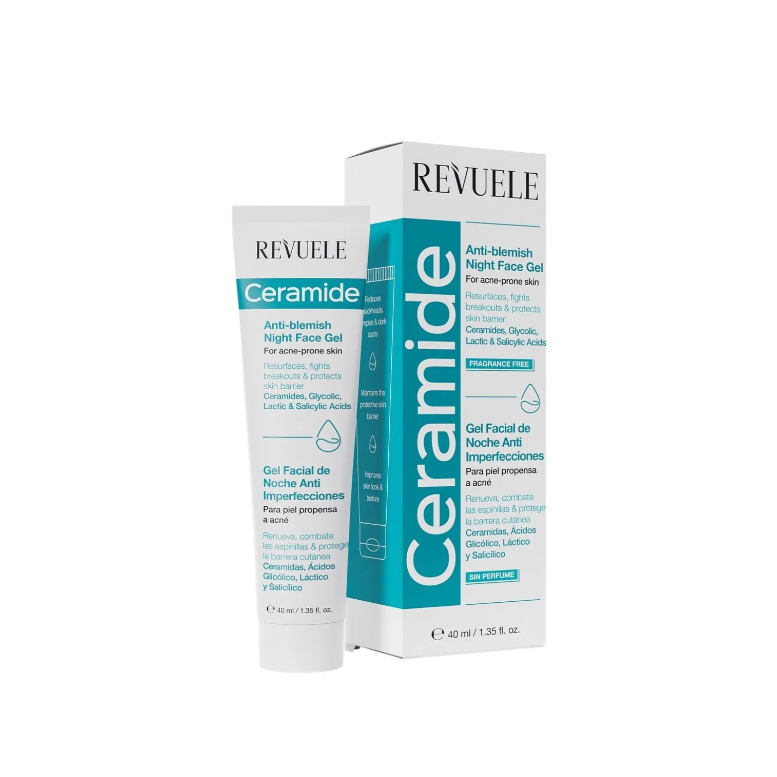 Revuele Ceramide Anti-Blemish Night Face Gel 40ml (1.35floz)