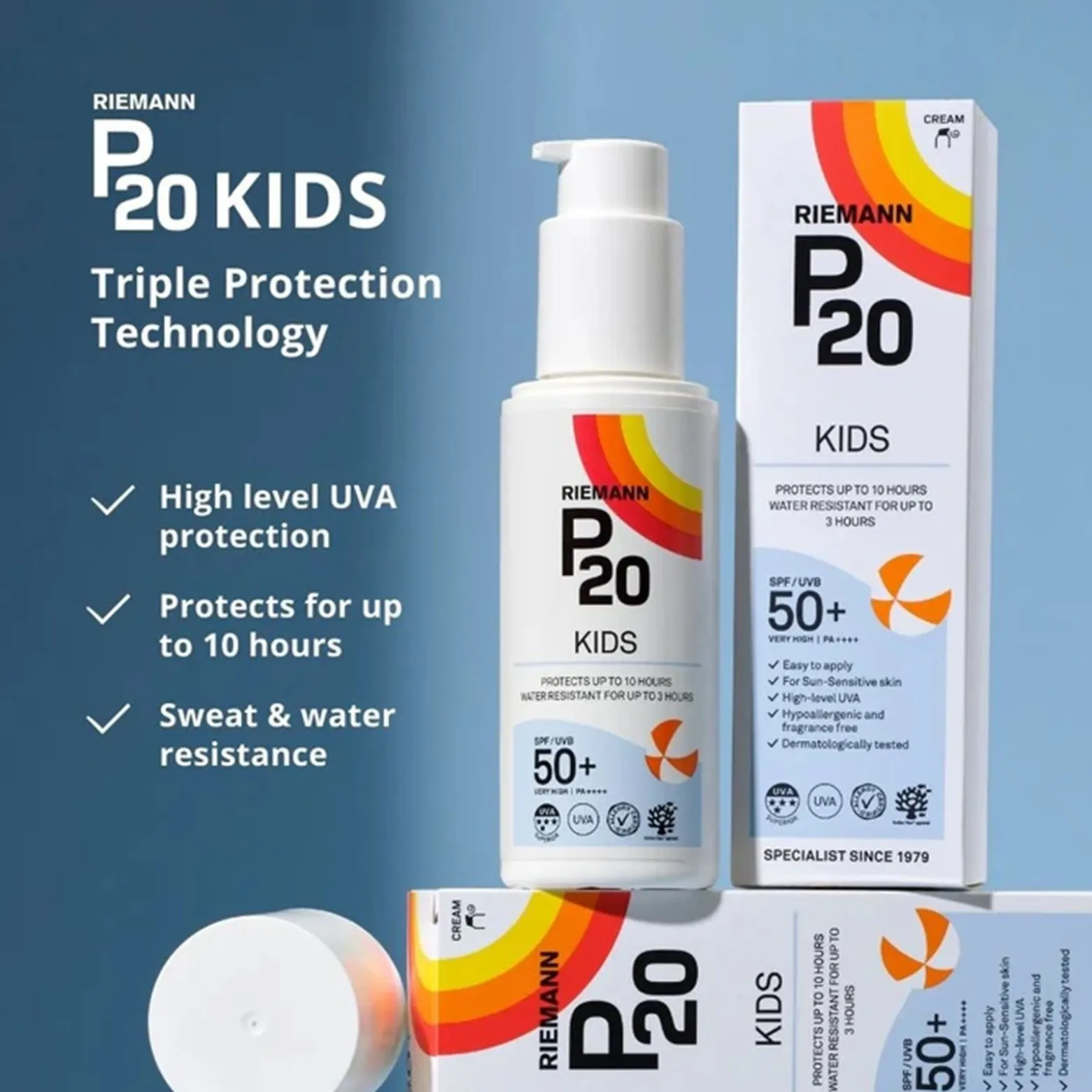 Riemann P20 Kids Sunscreen SPF50+ 200ml (6.76floz)