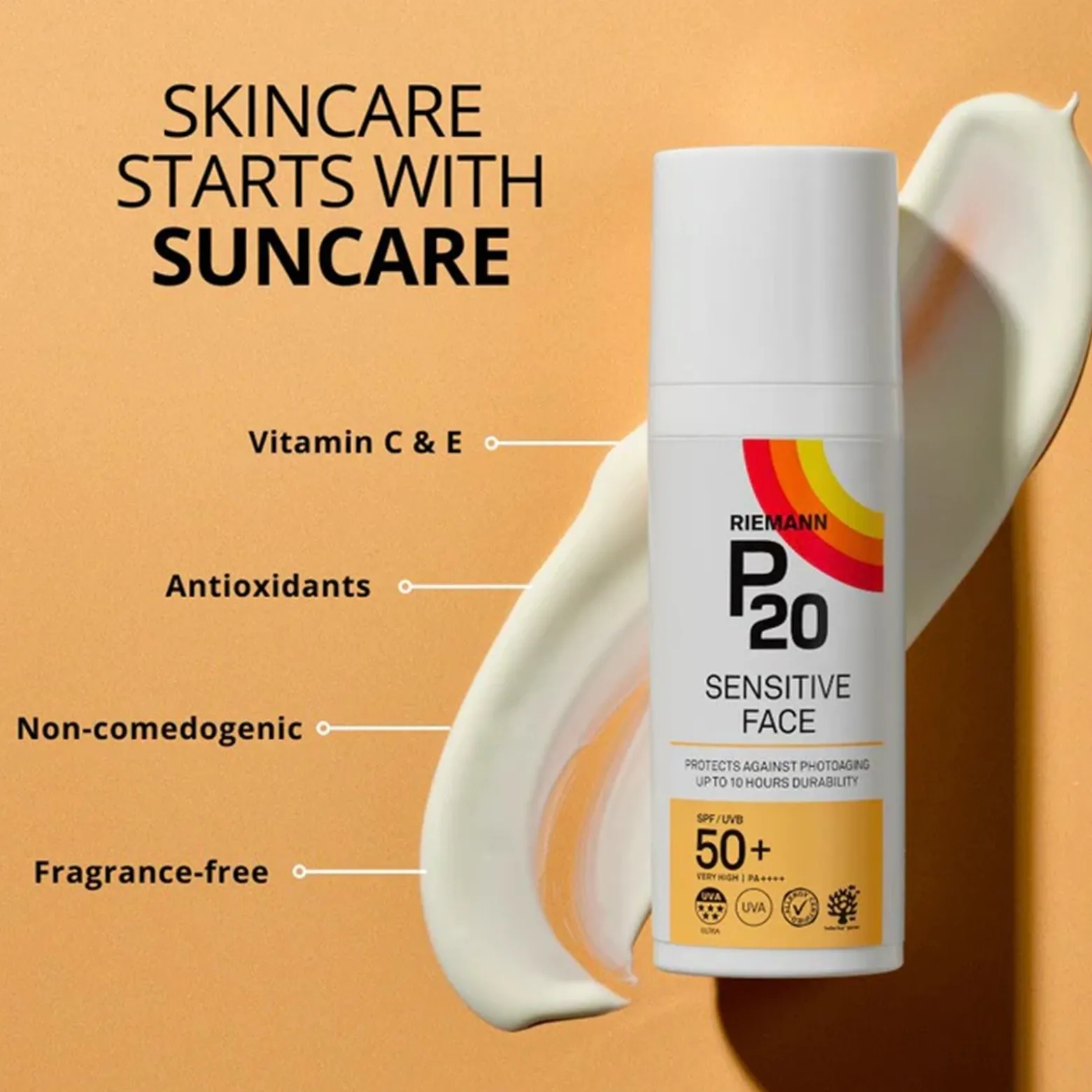 Riemann P20 Sensitive Face Sunscreen SPF50+ 50g (1.76oz)