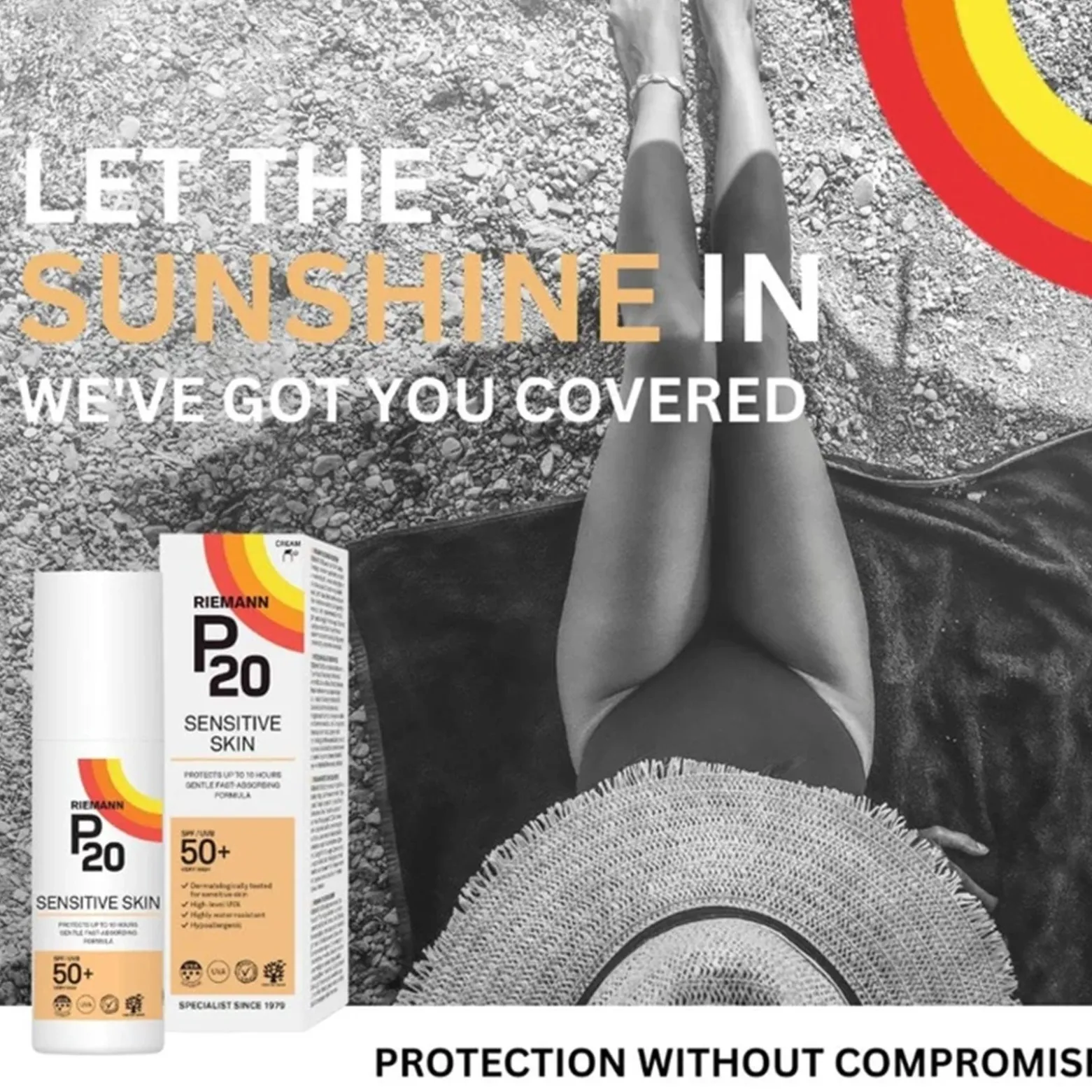 Riemann P20 Sensitive Face Sunscreen SPF50+ 50g (1.76oz)
