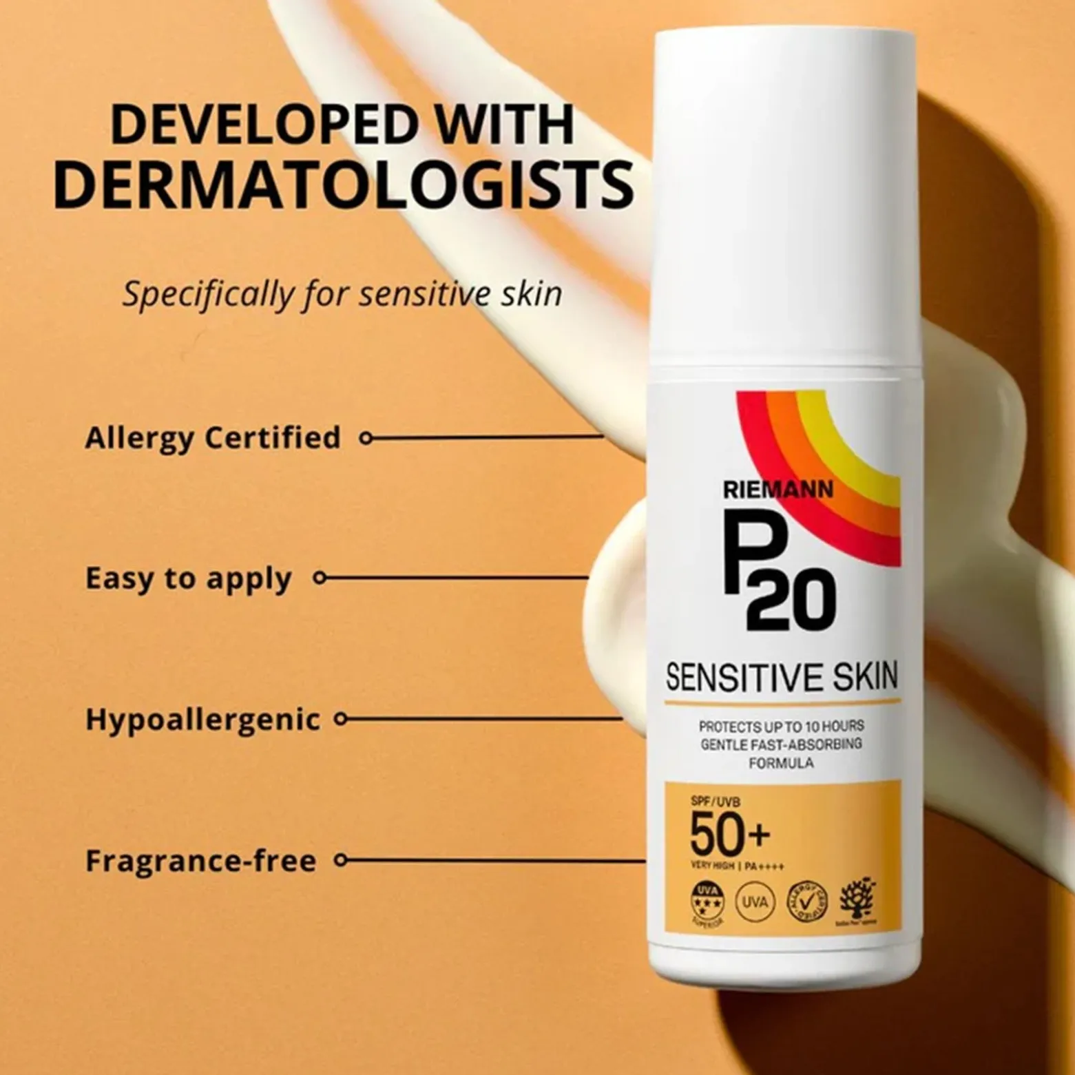 Riemann P20 Sensitive Skin Sunscreen SPF50+ 200ml (6.76floz)