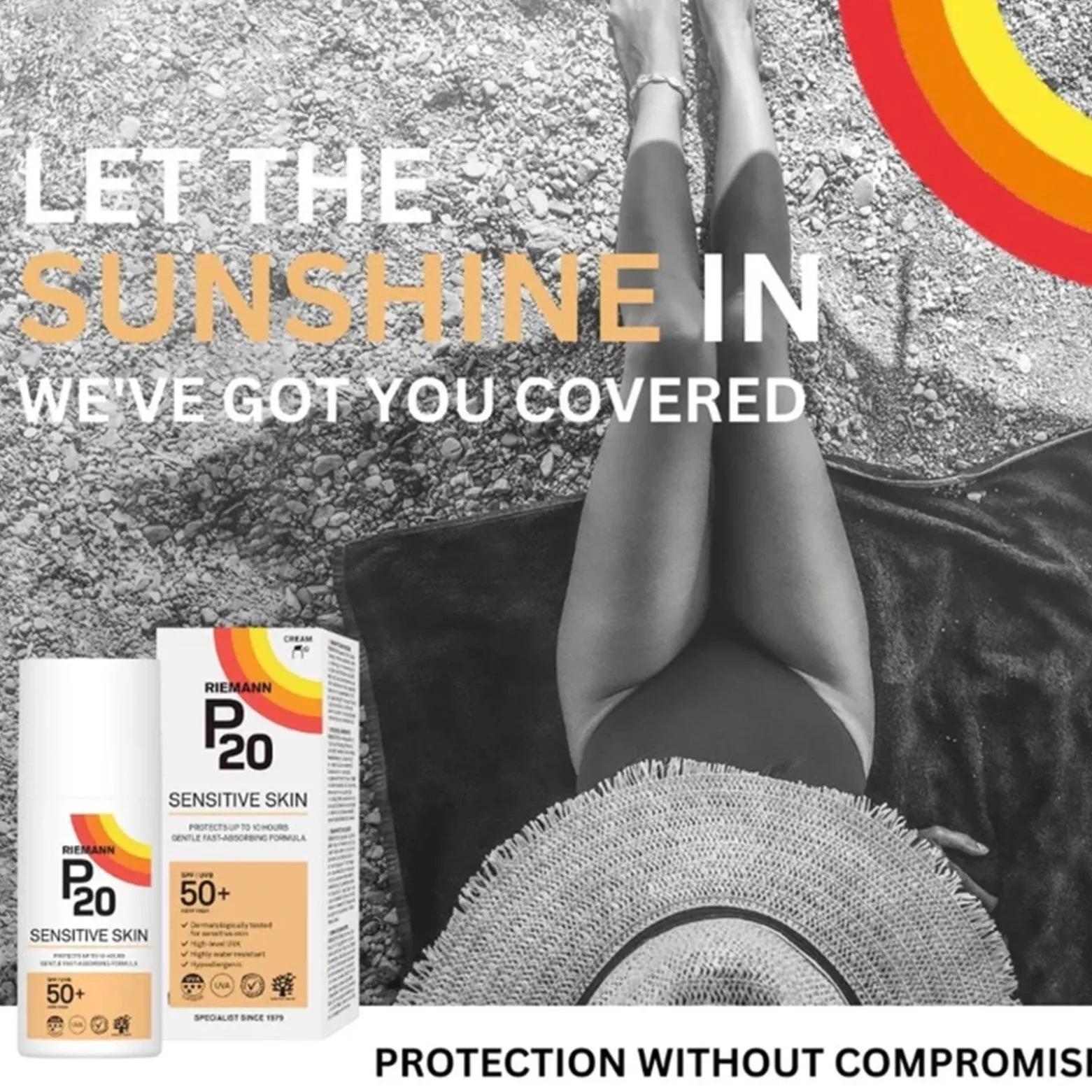 Riemann P20 Sensitive Skin Sunscreen SPF50+ 200ml (6.76floz)