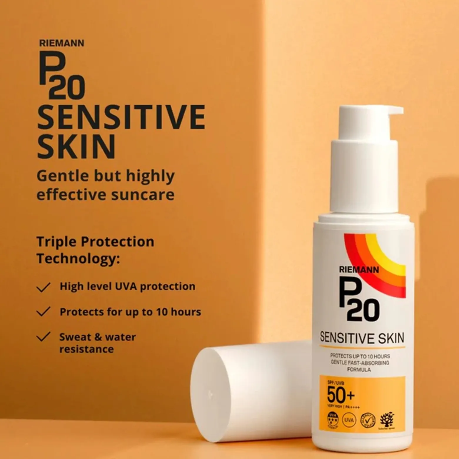Riemann P20 Sensitive Skin Sunscreen SPF50+ 200ml (6.76floz)
