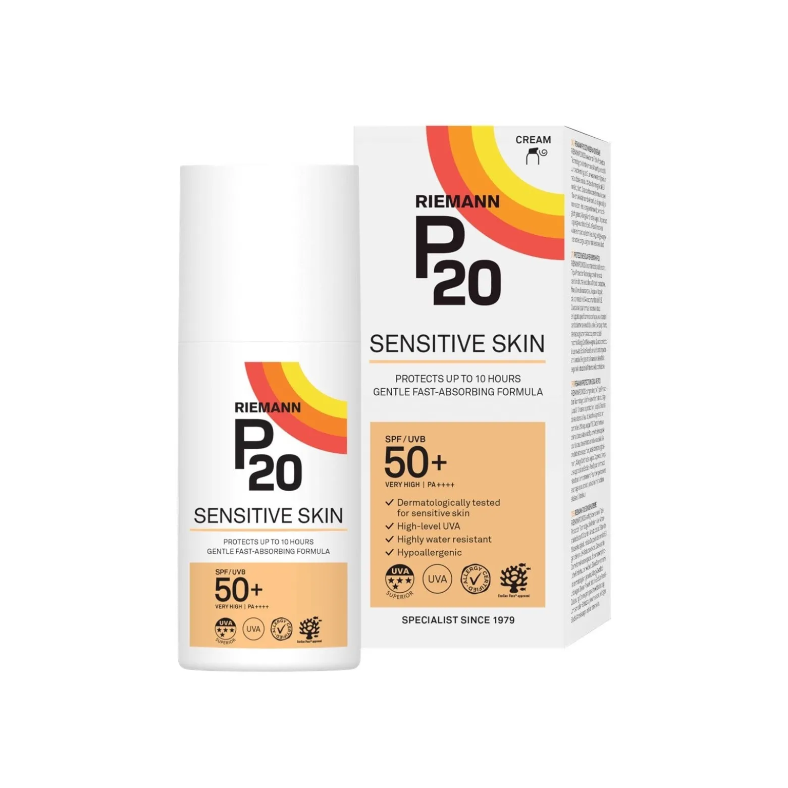 Riemann P20 Sensitive Skin Sunscreen SPF50+ 200ml (6.76floz)