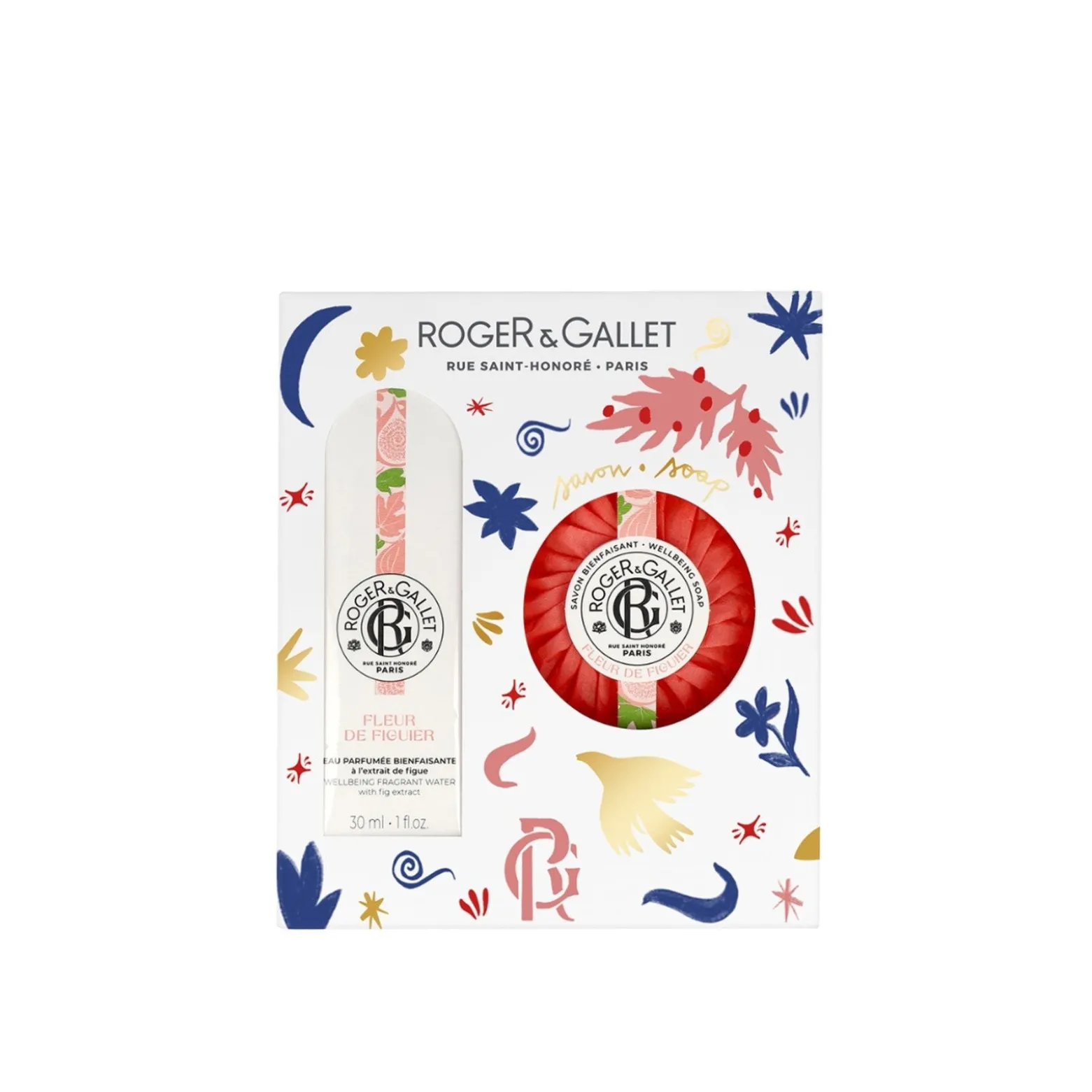 Roger&Gallet Fleur de Figuier Wellbeing Fragrant Water + Scented Soap Set