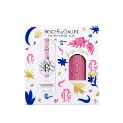Roger&Gallet Wellbeing Fragrant Water Rose + Scented Candle Set