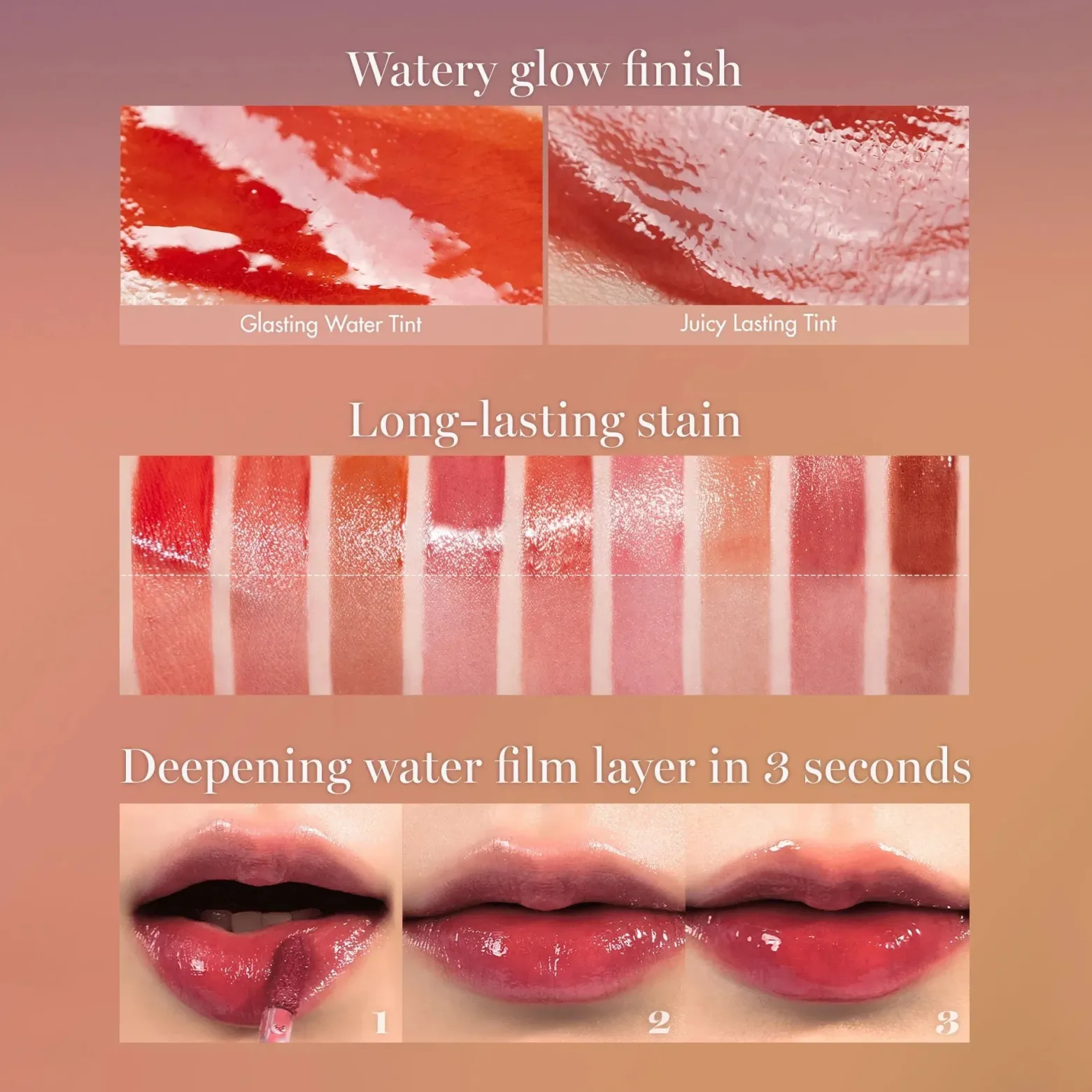 Romand Glasting Water Tint 14 Mauve Moon 4g (0.14oz)