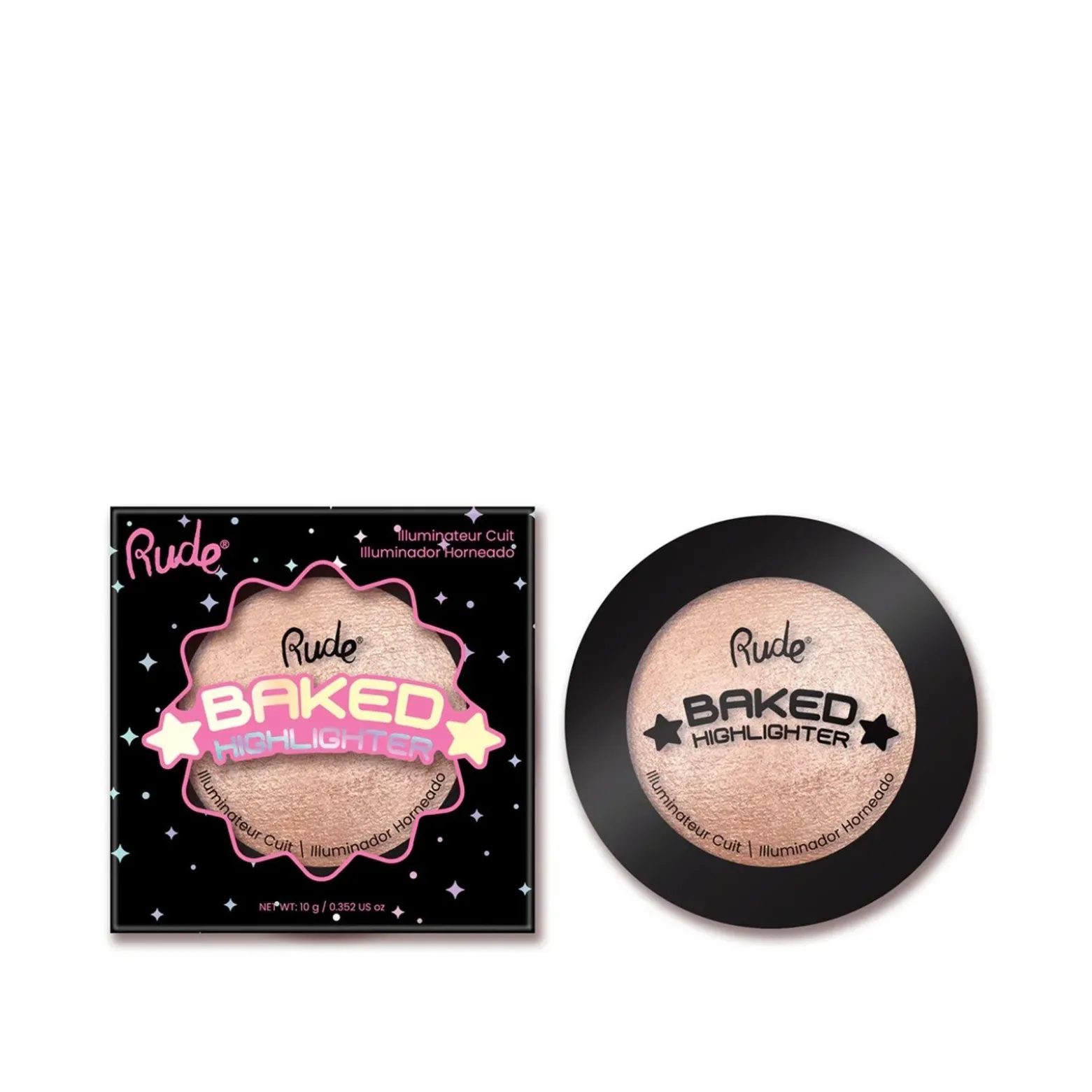 Rude Cosmetics Baked Highlighter Shimmer One In A Million 10g (0.35oz)