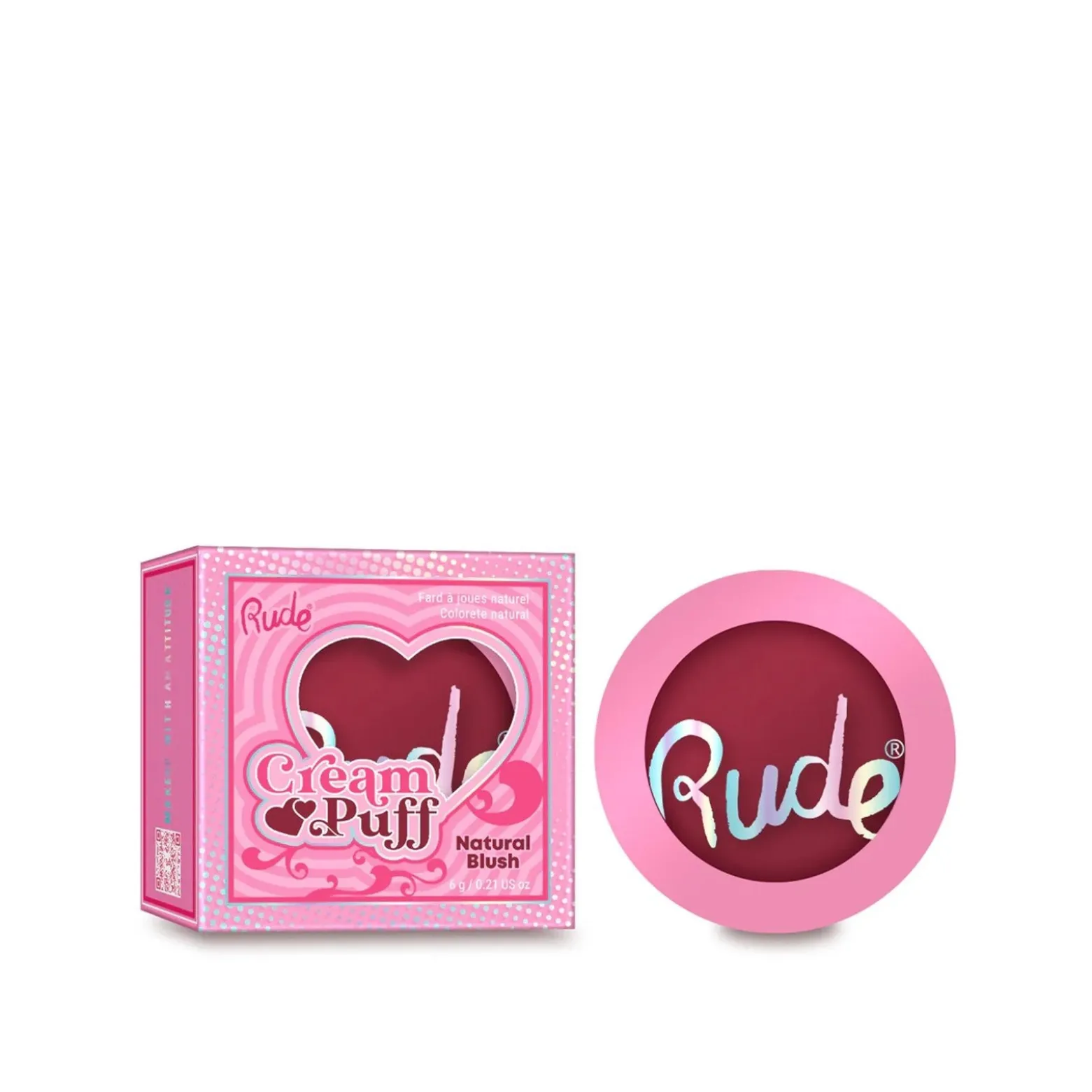 Rude Cosmetics Cream Puff Natural Blush Shortcake 6g (0.21oz)