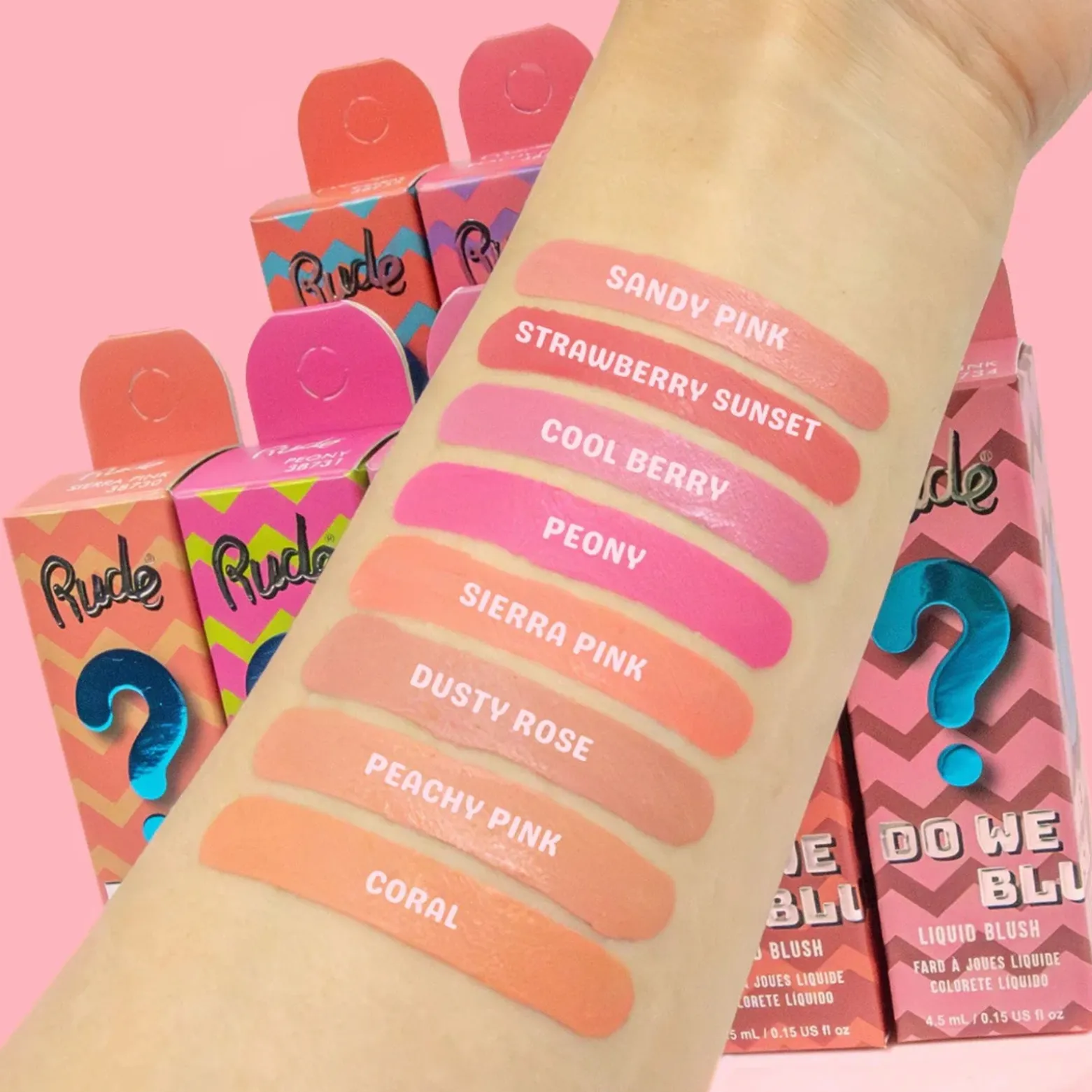 Rude Cosmetics Do We Dewy Liquid Blush Coral 4.5ml (0.15floz)