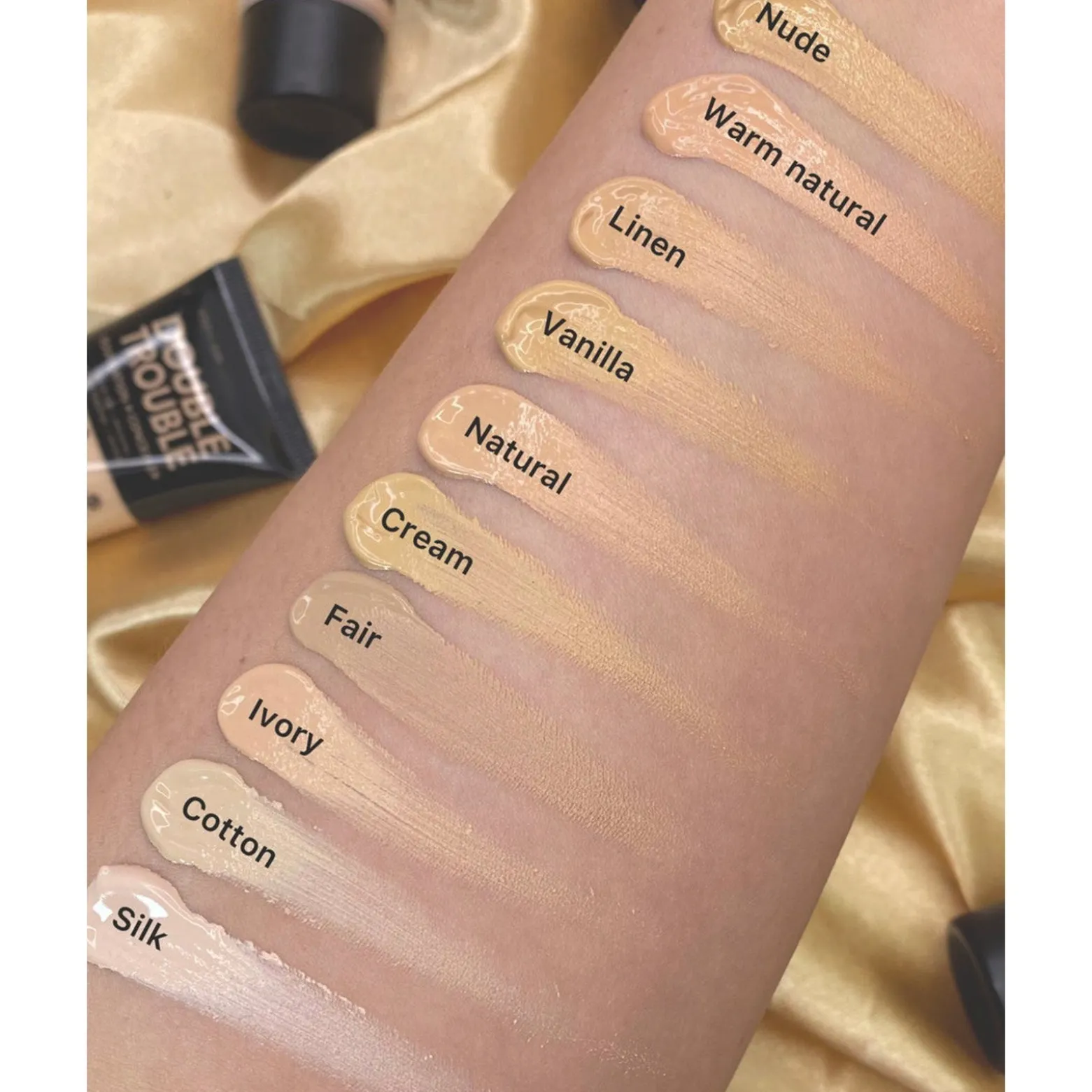 Rude Cosmetics Double Trouble Foundation + Concealer Vanilla 07 30ml (1.01floz)