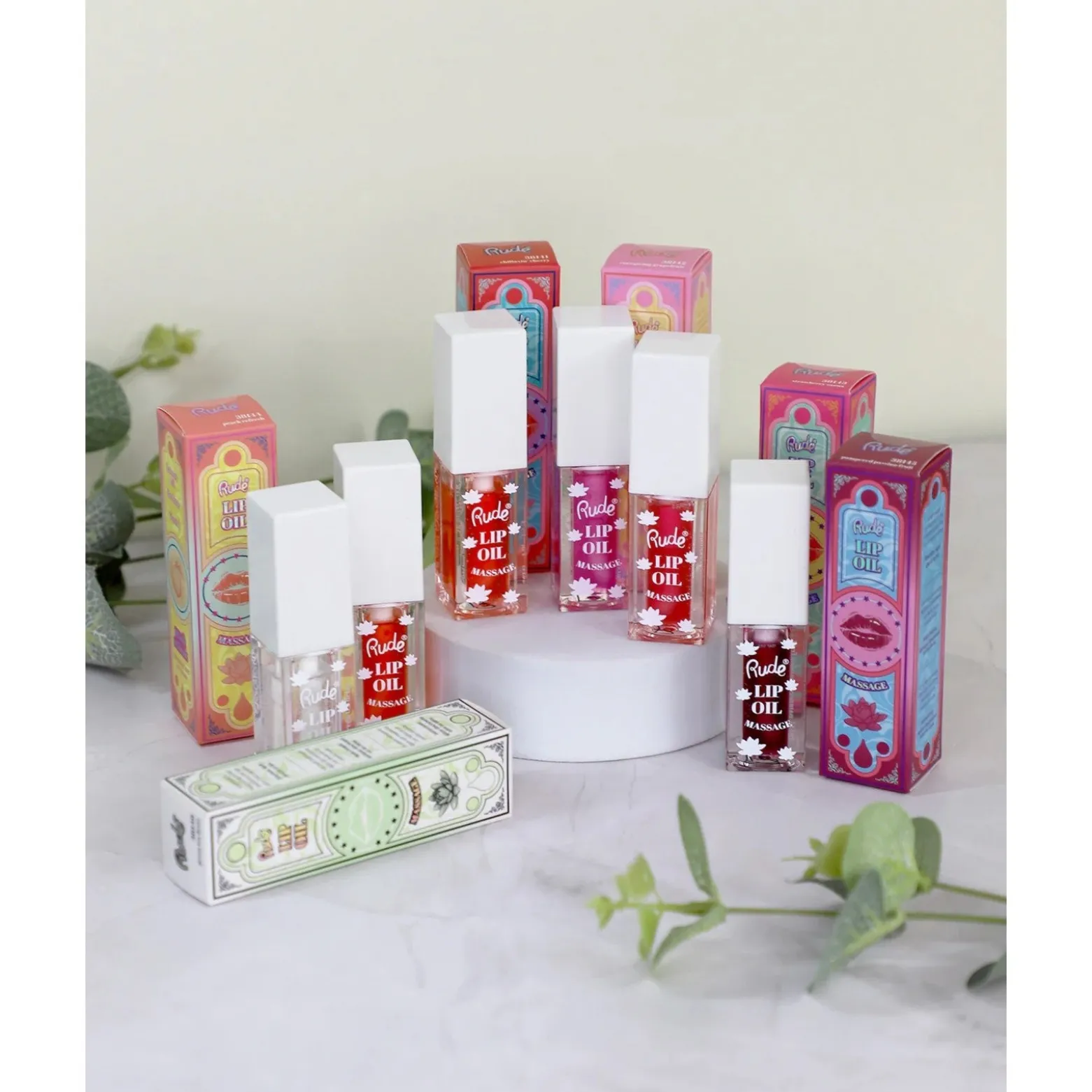 Rude Cosmetics Lip Oil Massage Pampered Passion Fruit 4ml (0.135floz)