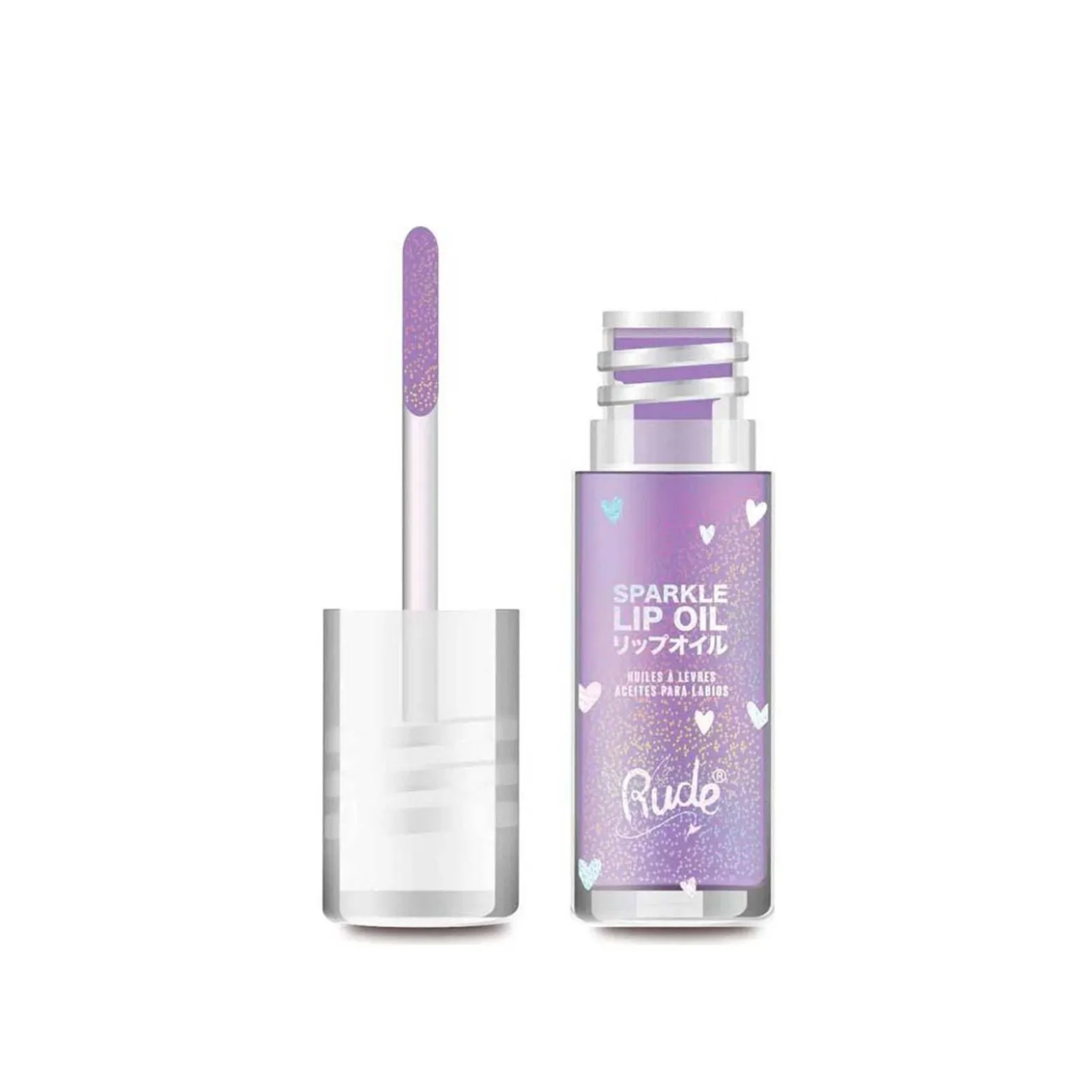 Rude Cosmetics Manga Collection Sparkle Lip Oil Grape 4g (0.14oz)