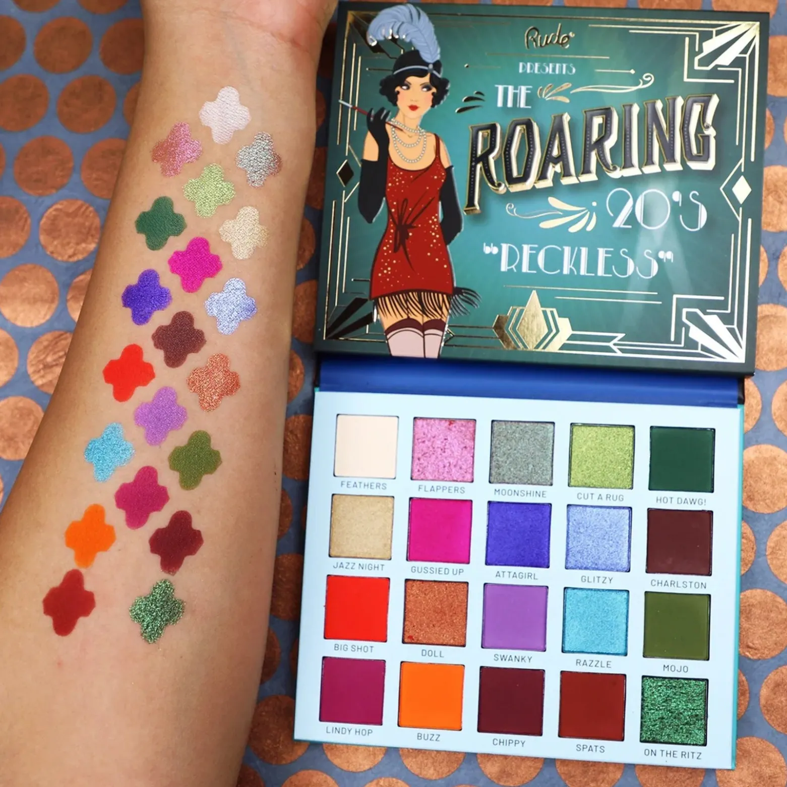 Rude Cosmetics The Roaring 20's Eyeshadow Palette Reckless