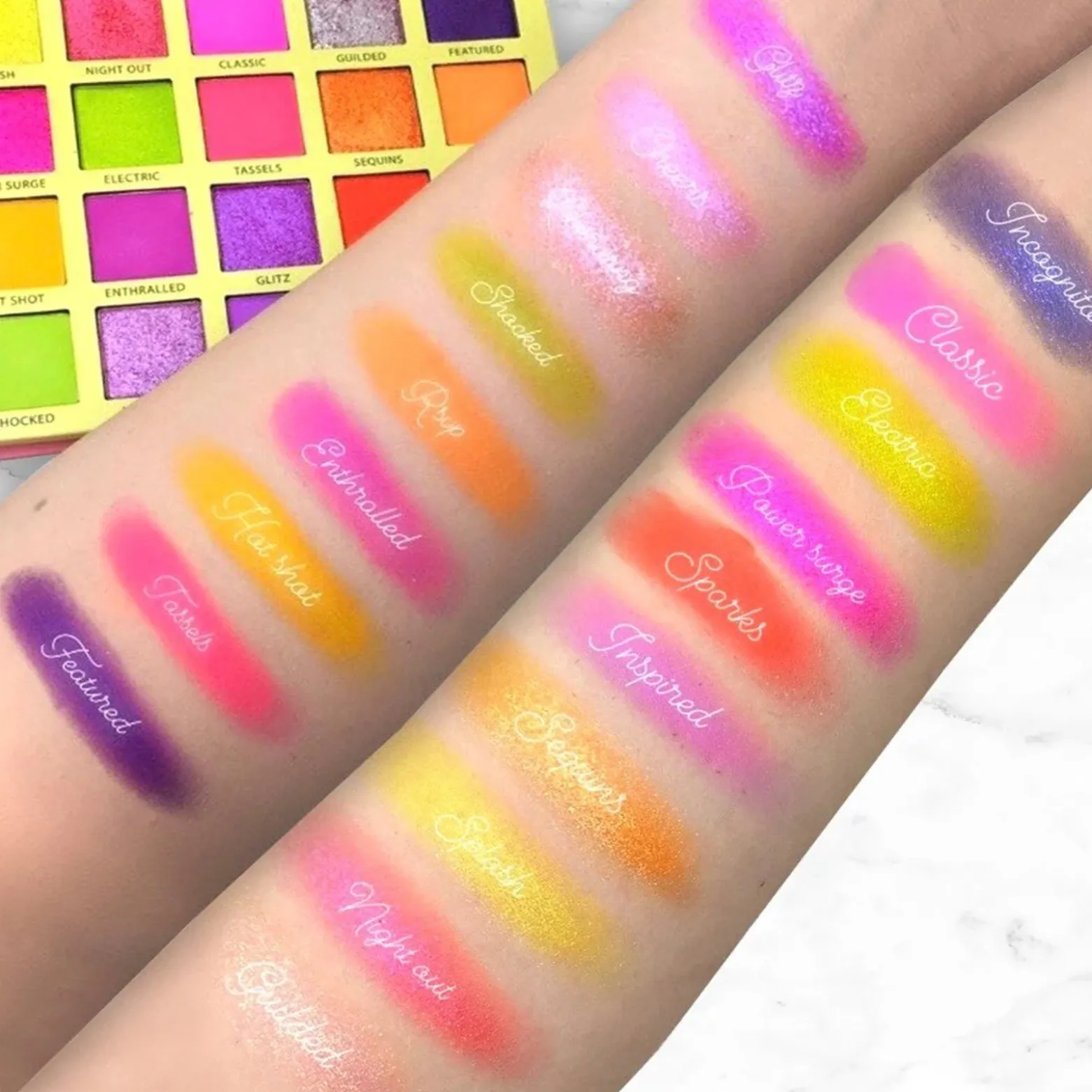 Rude Cosmetics The Roaring 20's Eyeshadow Palette Neons