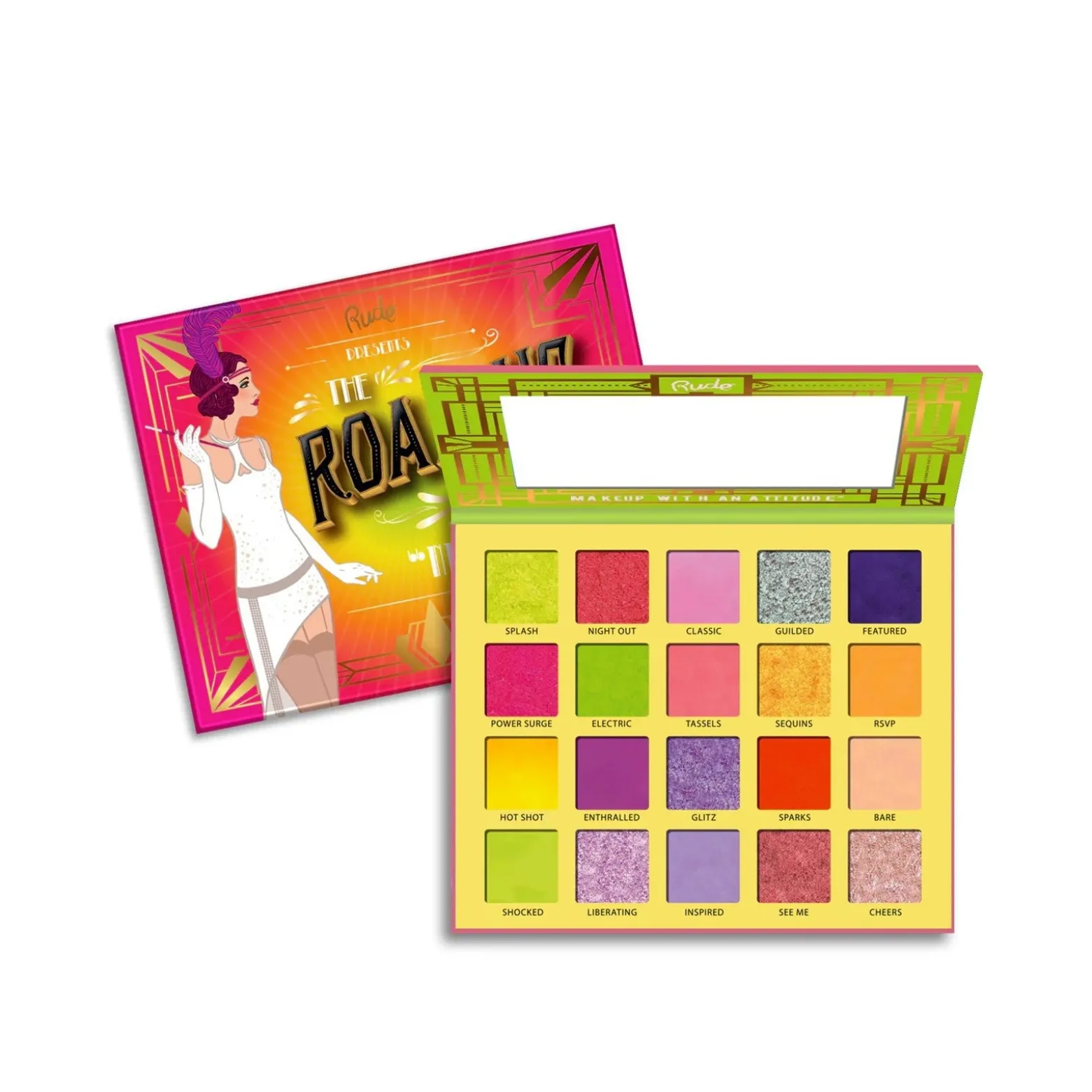 Rude Cosmetics The Roaring 20's Eyeshadow Palette Neons