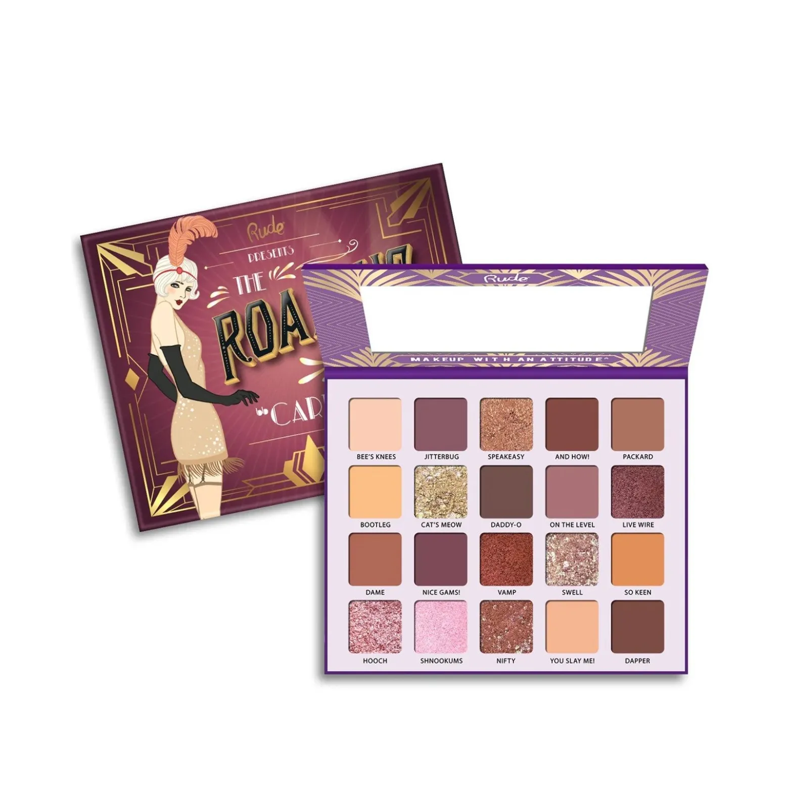 Rude Cosmetics The Roaring 20's Eyeshadow Palette Carefree