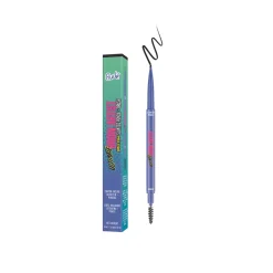 Rude Cosmetics Ultimate Brow Artist Ultra Fine Slanted Pencil + Brush Black Brown 0.04g (0.0014oz)