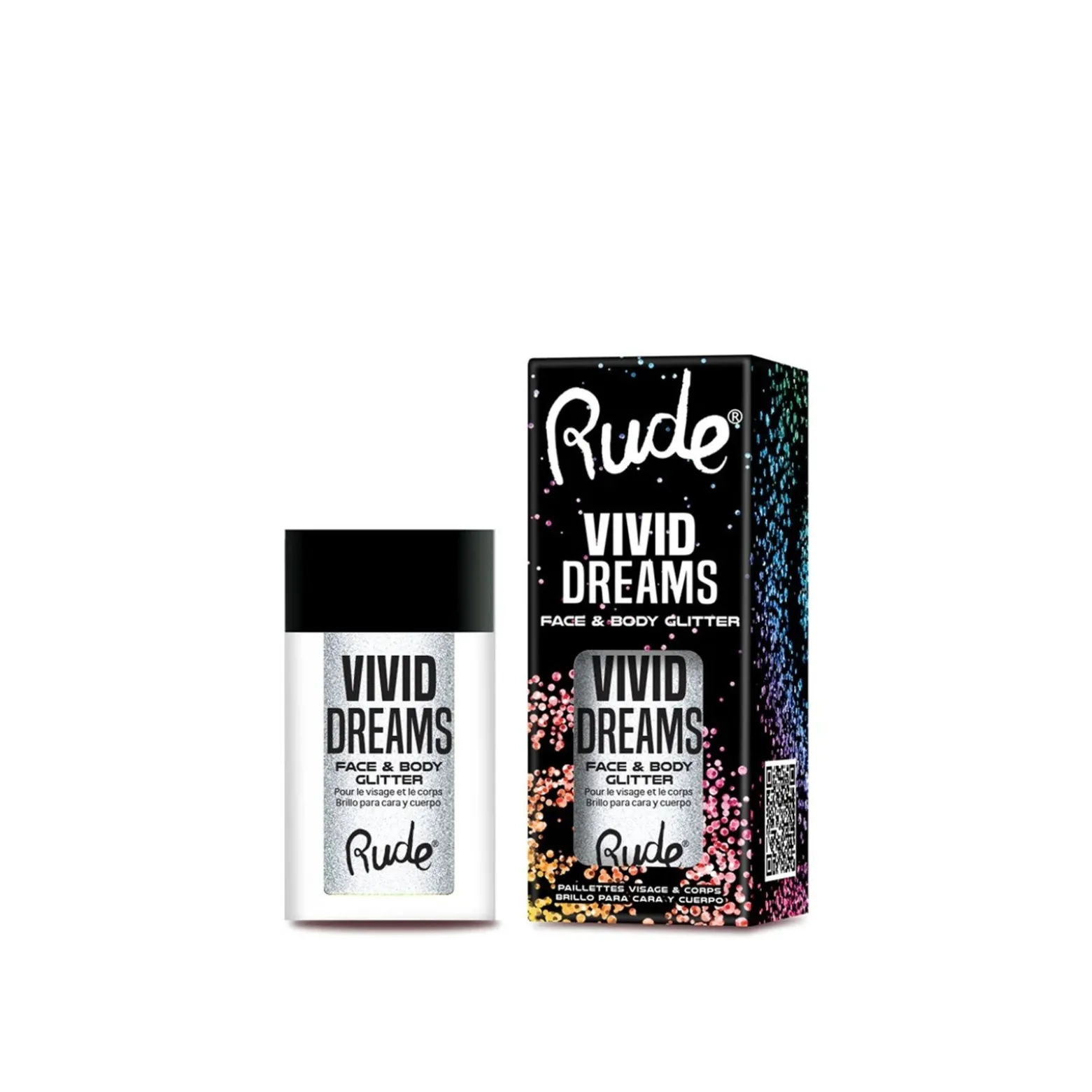 Rude Cosmetics Vivid Dreams Face & Body Glitter Parallel Universe 2.7g (0.095oz)