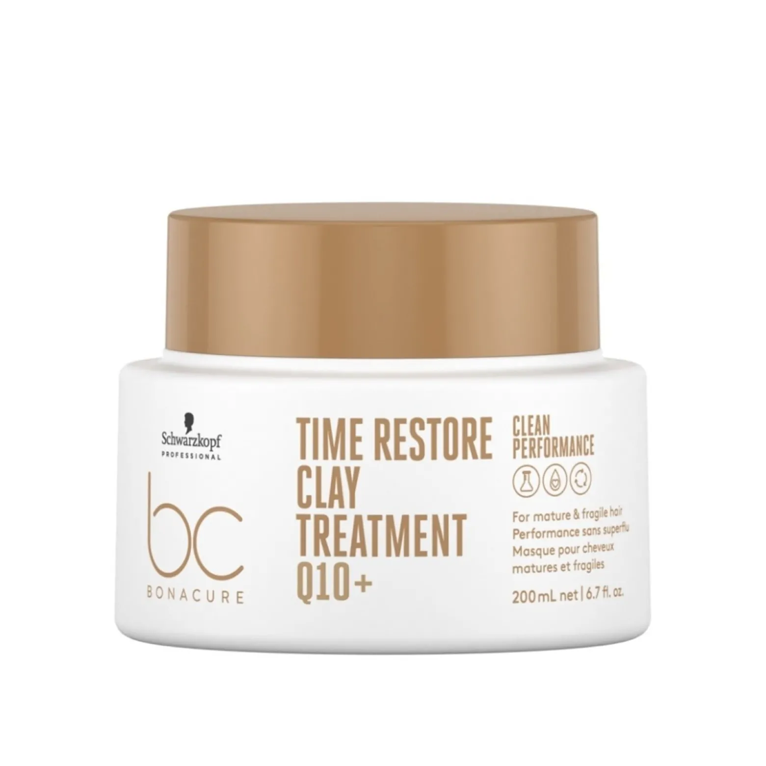 Schwarzkopf BC Q10+ Time Restore Clay Treatment Mask 200ml (6.76fl oz)