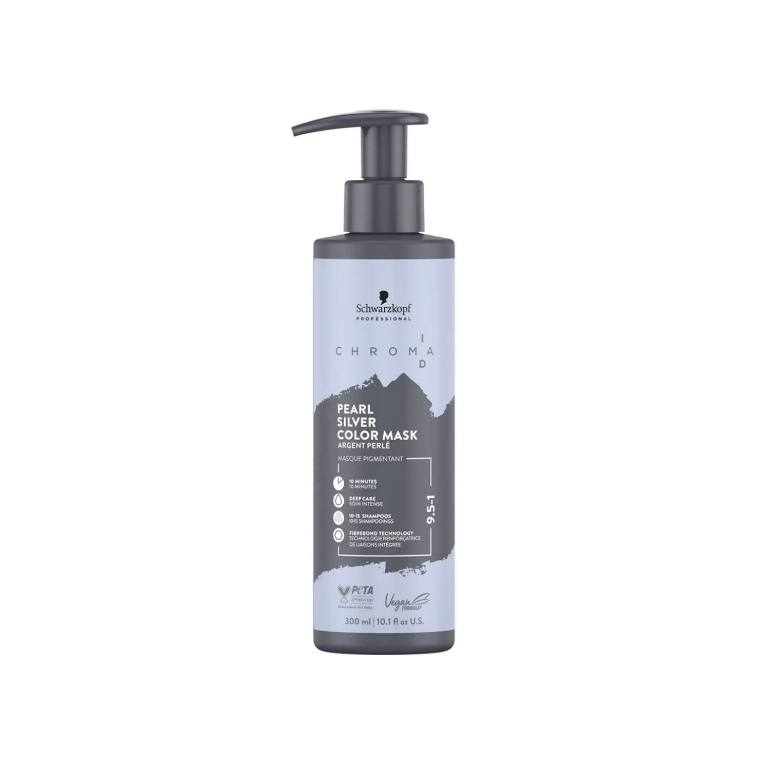 Schwarzkopf Chroma ID Bonding Color Mask 9.5-1 Pearl Silver 300ml (10.1floz)