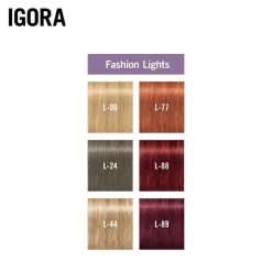 Schwarzkopf Igora Royal Fashion Lights Permanent Highlight Color Creme L-89 Red Violet 60ml (2.02floz)