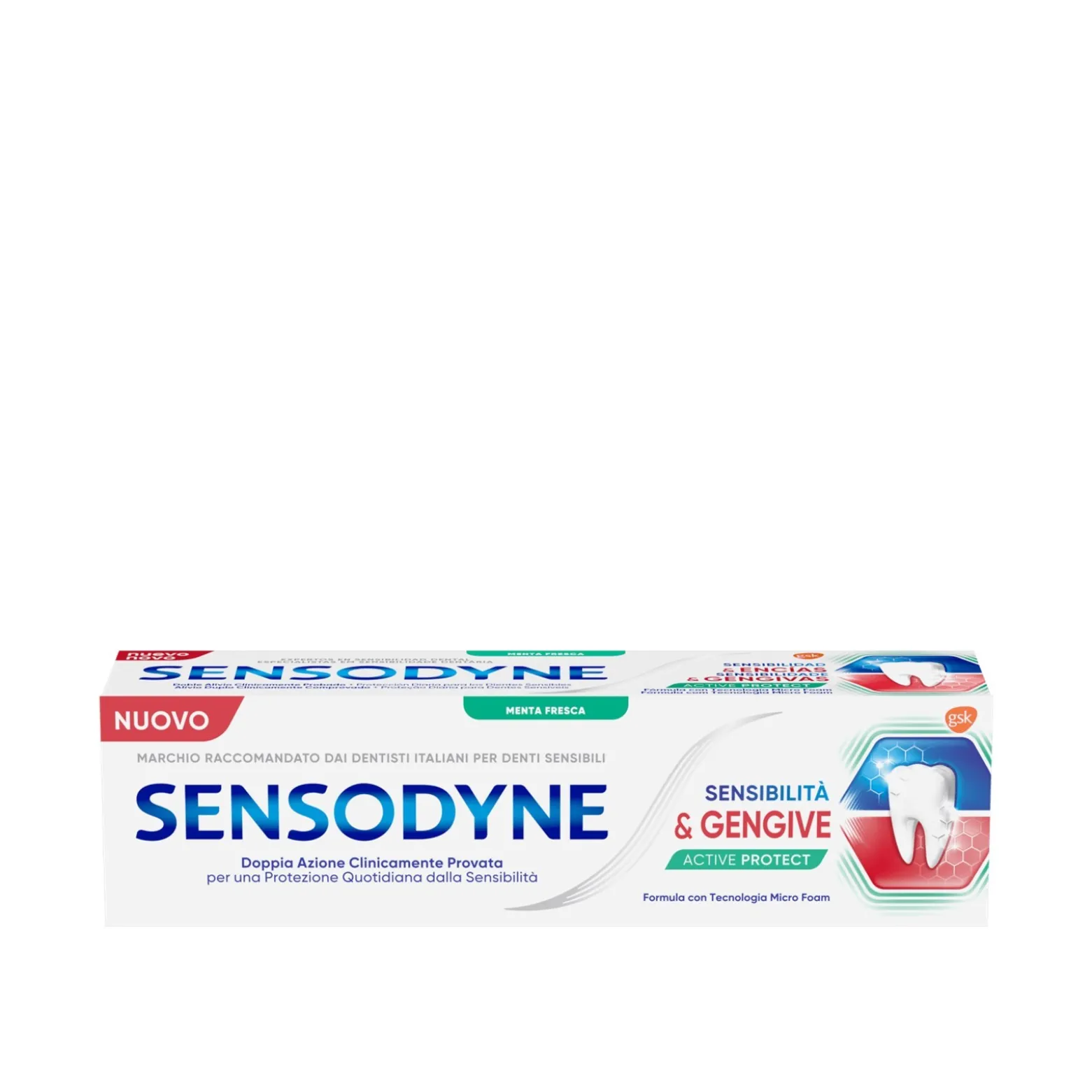 Sensodyne Sensitivity & Gum Active Protect Toothpaste Fresh Mint 75ml (2.53 fl oz)
