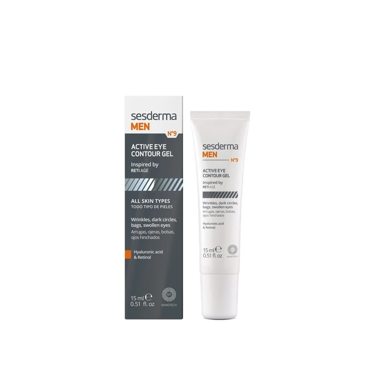 Sesderma Men N9 Active Eye Contour Gel 15ml (0.51fl oz)