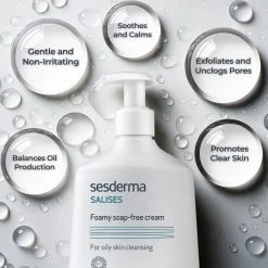 Sesderma Salises Foamy Soap Free Cream Acne 250ml (8.45 fl oz)