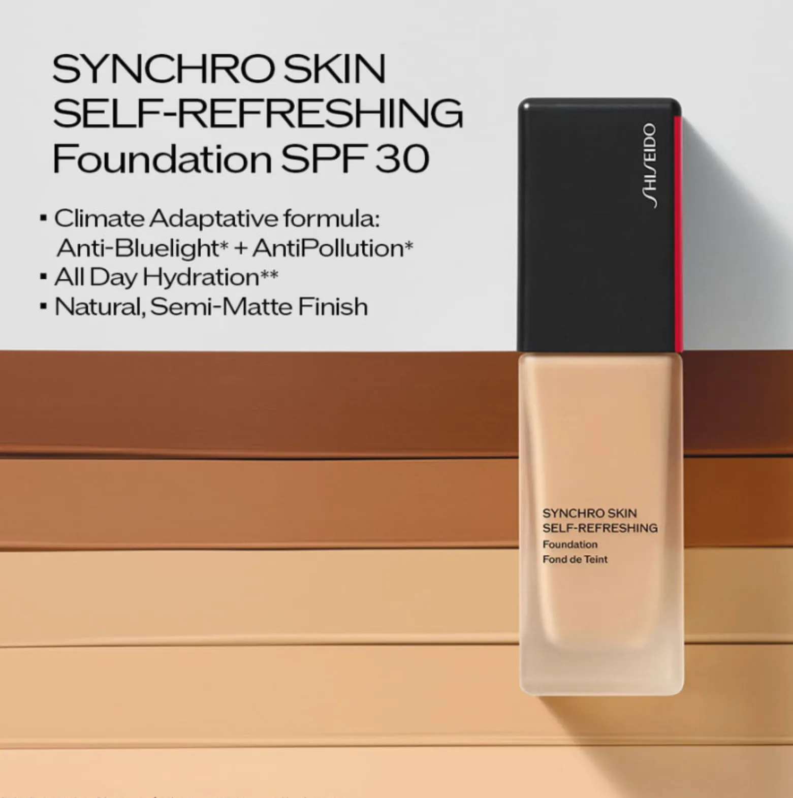 Shiseido Synchro Skin Self-Refreshing Foundation SPF30 330 Bamboo 30ml (1.2floz)