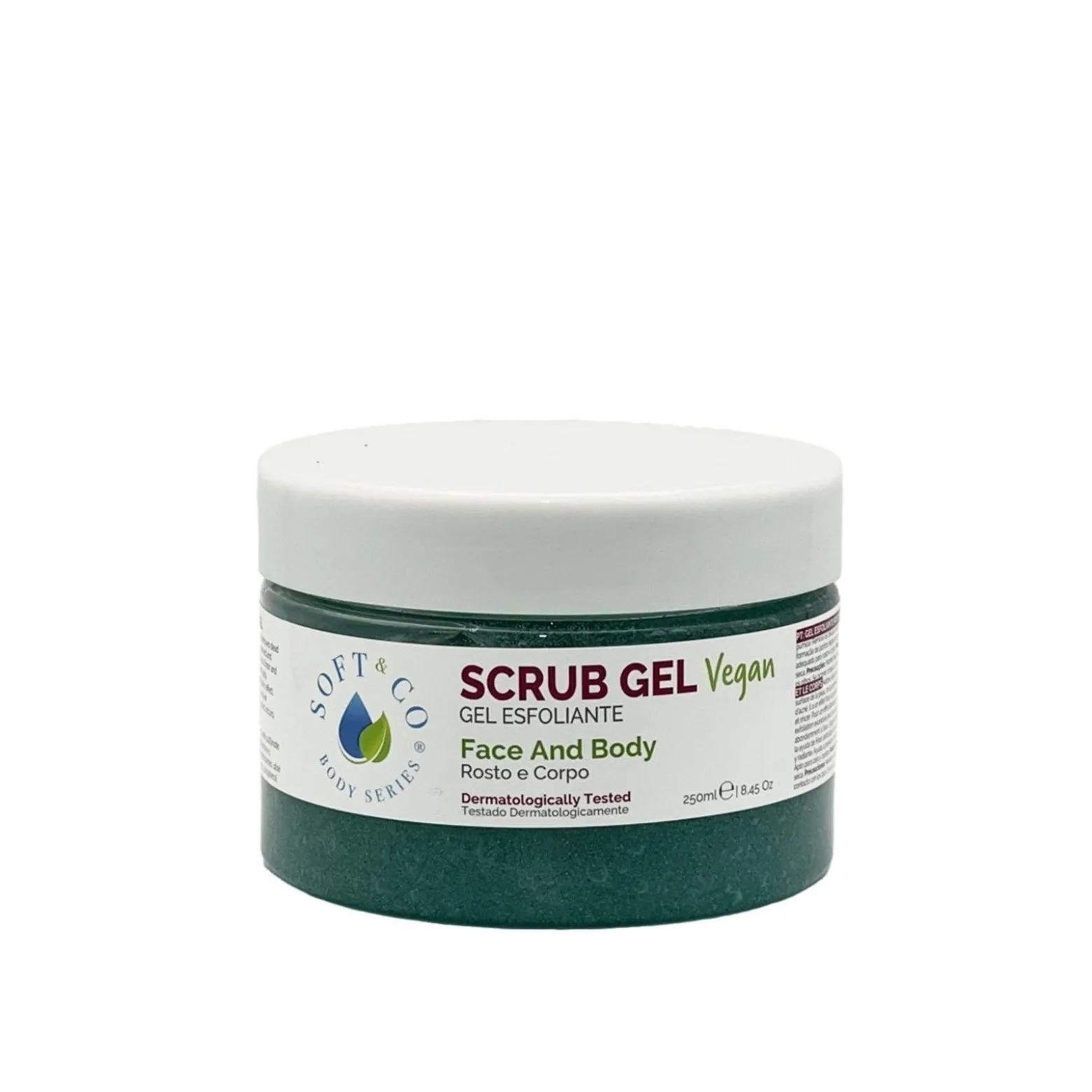Soft & Co Face and Body Scrub Gel 250ml (8.45floz)