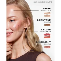 SOSU Cosmetics Complete Canvas Cream Complexion Palette Light (0.93oz)