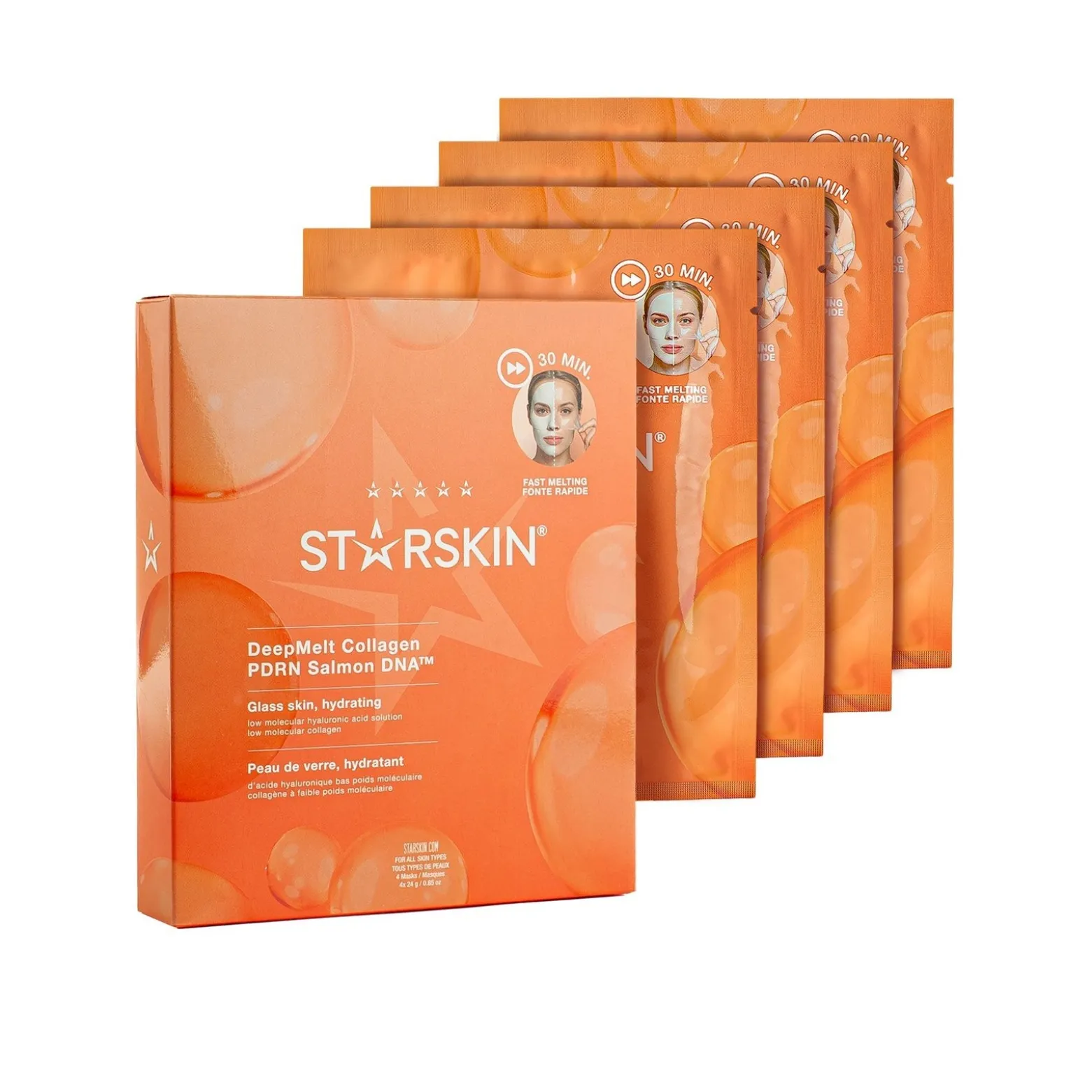 STARSKIN DeepMelt Collagen PDRN Salmon DNA™ Mask x4 (4x0.85oz)