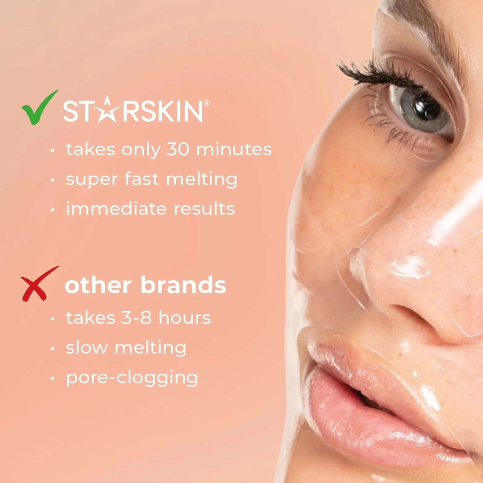 STARSKIN DeepMelt Collagen PDRN Salmon DNA™ Mask x4 (4x0.85oz)