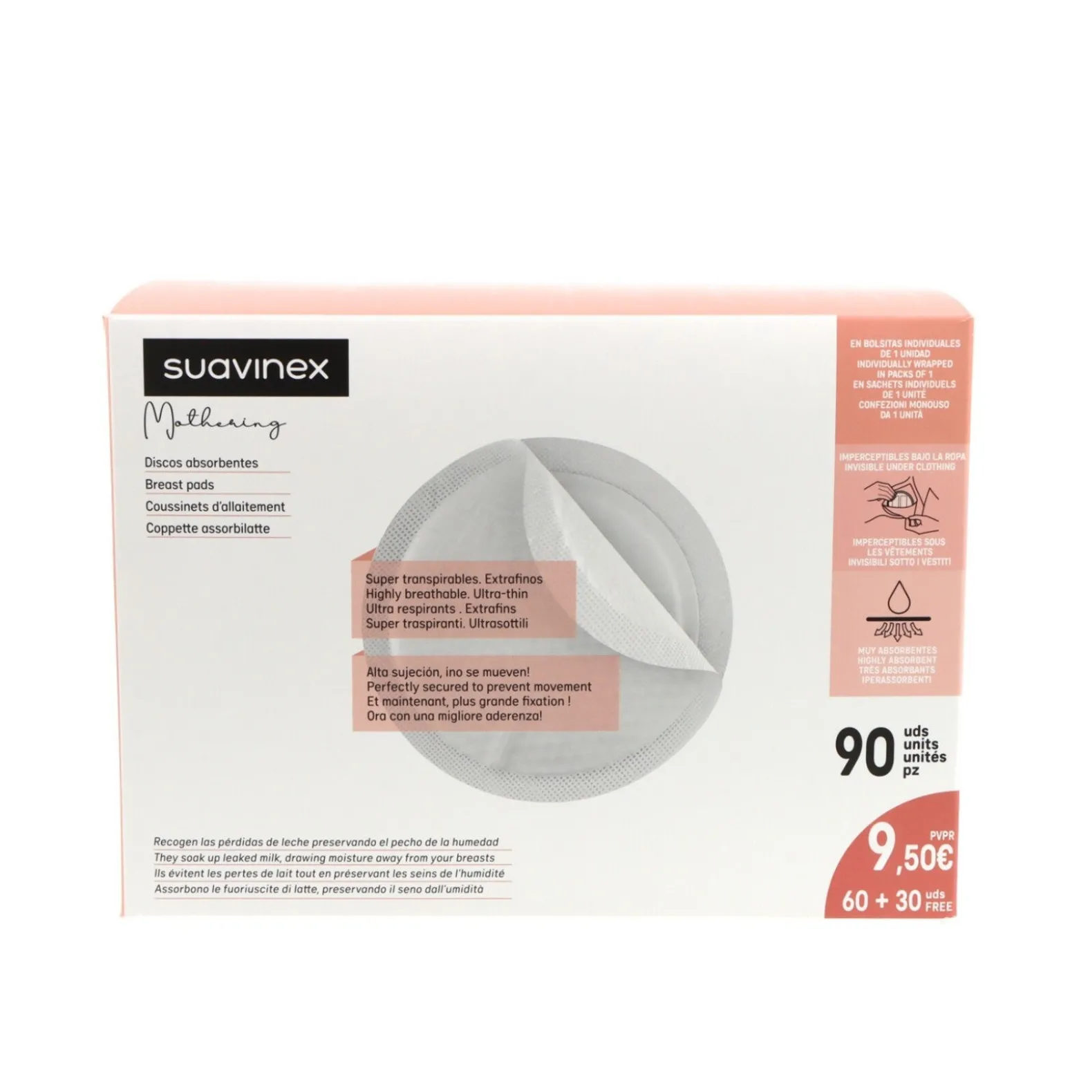 Suavinex Absorbent Discs Breast Pads x90