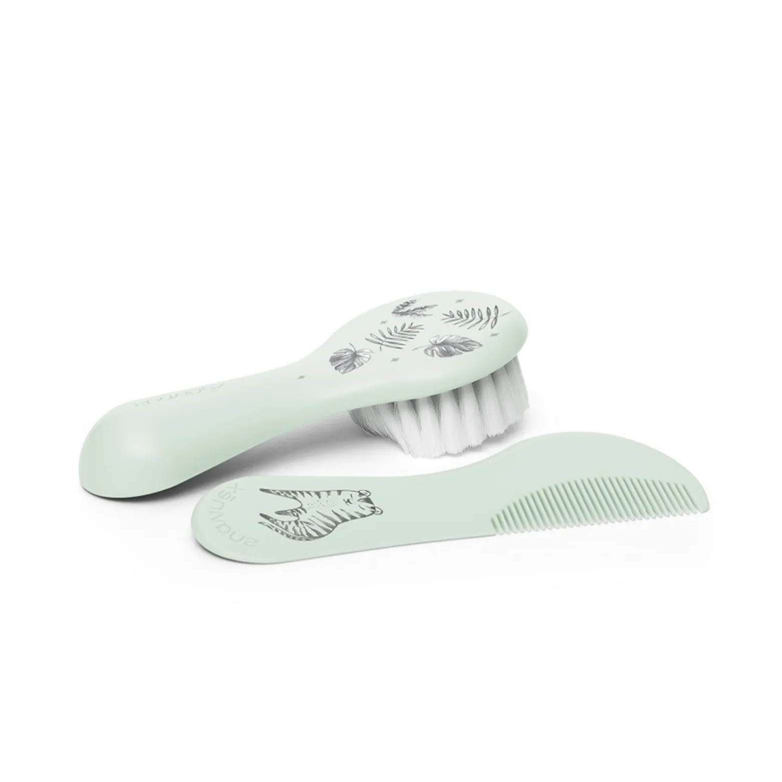 Suavinex Green Brush-Comb Set +0m