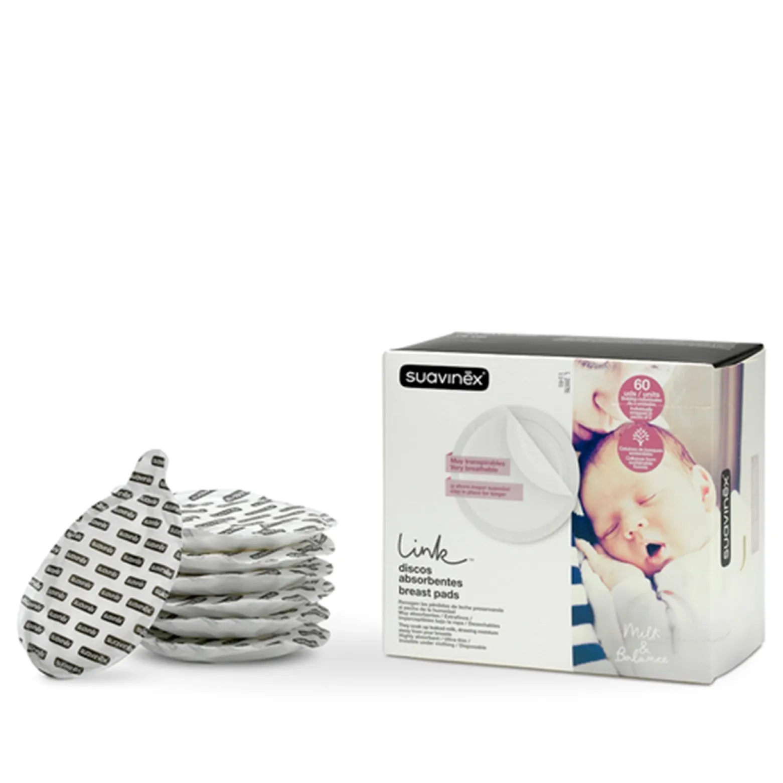 Suavinex Milk & Balance Breast Pads x60