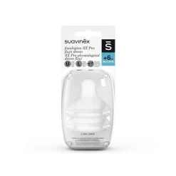 Suavinex Physiological Dense Flow SX Pro Silicone Nipple +6m x2
