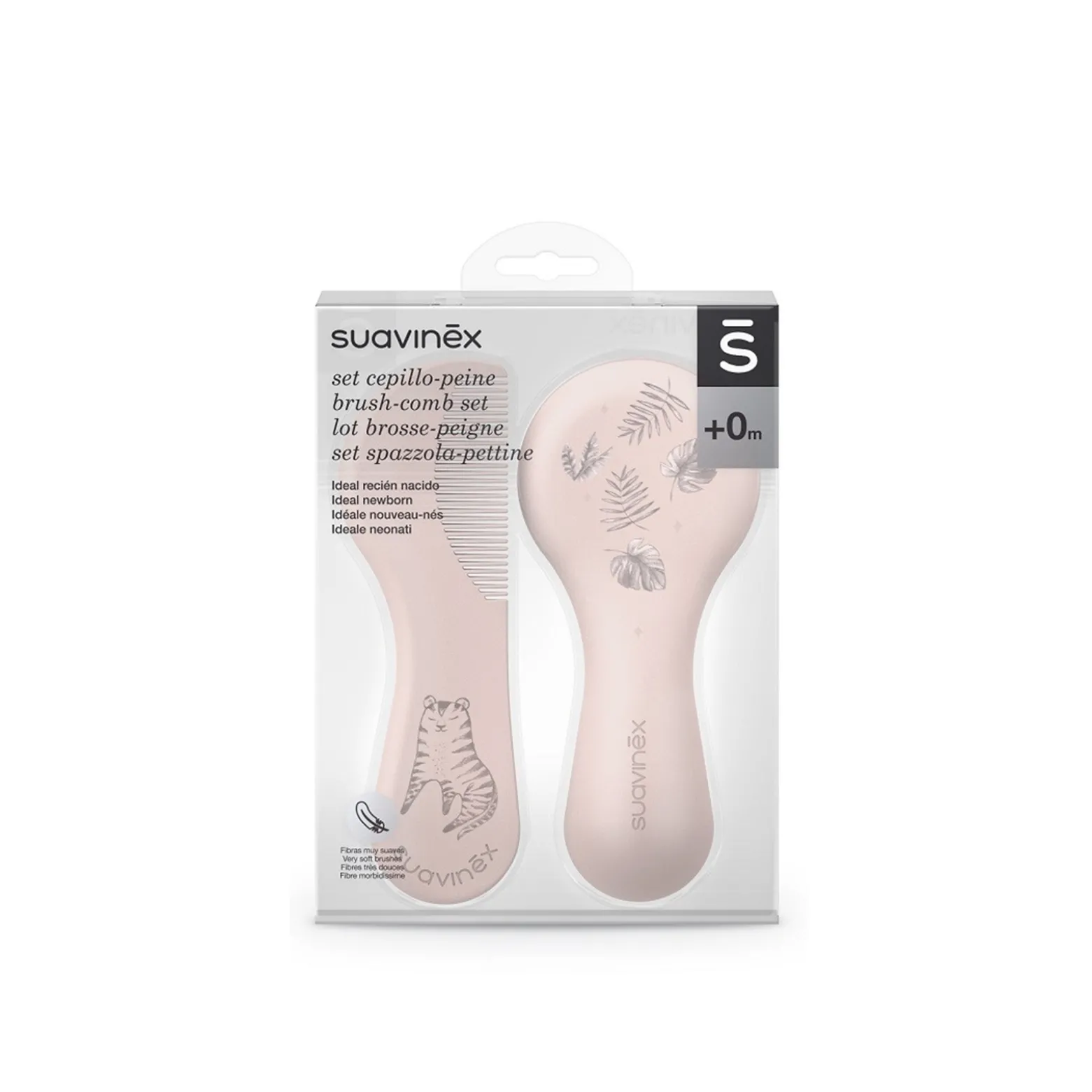 Suavinex Rose Brush-Comb Set +0m