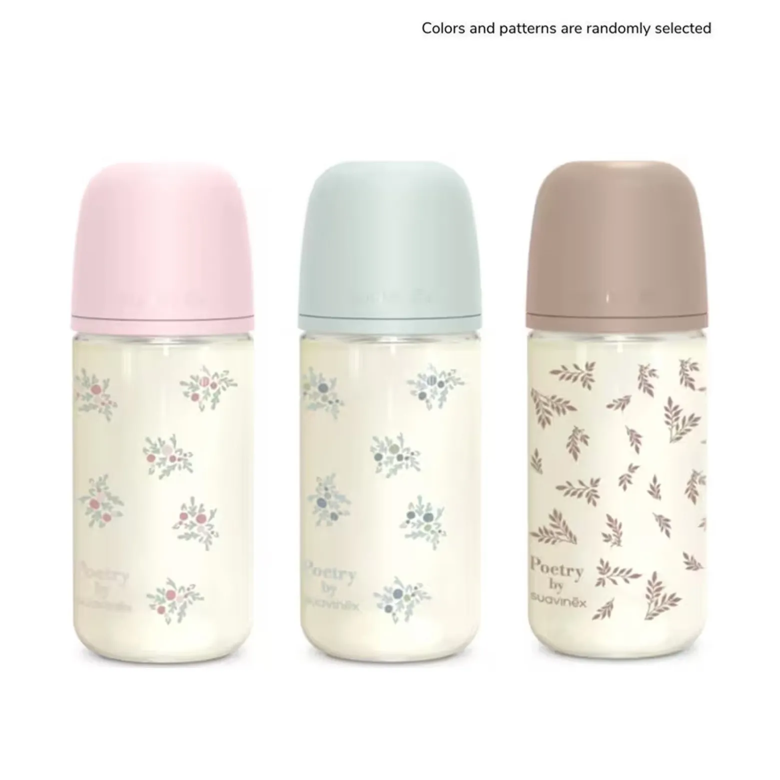 Suavinex Selection Poetry SX Pro Anti-Colic Glass Bottle Medium Flow +3m 240ml x1 (8floz)