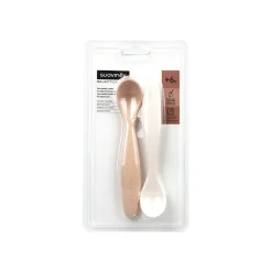 Suavinex Weaning Spoons +6m Pink/White x2